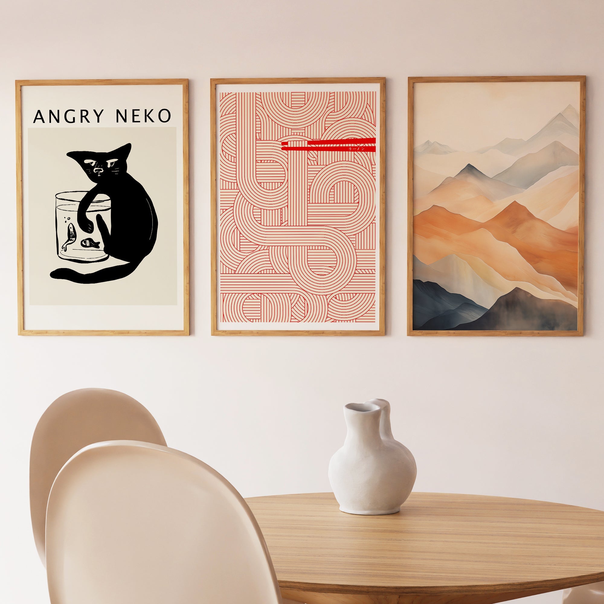 銅版画 M.Tomono 5/15 額装 angel contemporaryB Modern Contemporary Wall Art from Japandi.Art