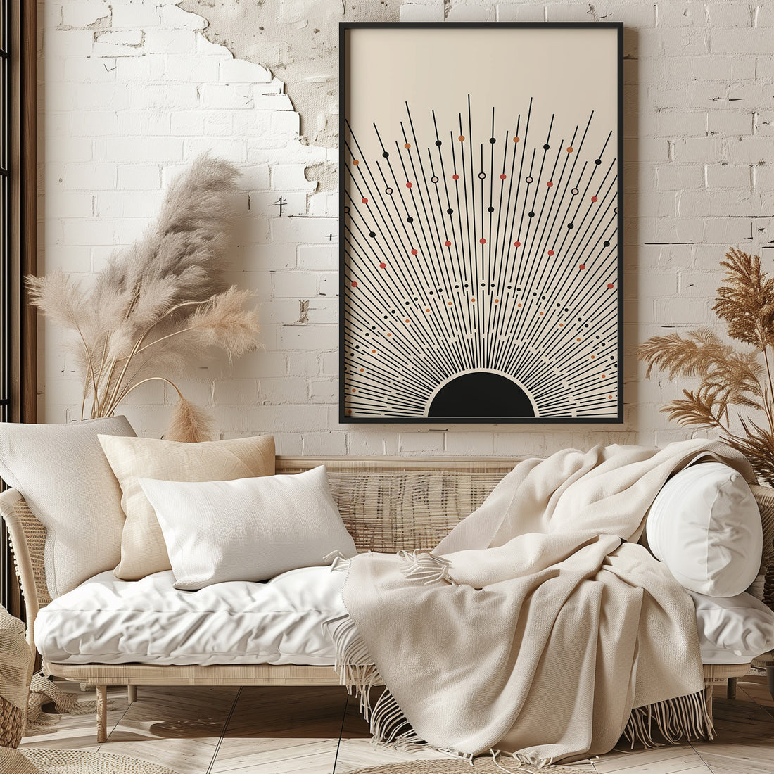 Cosmic Radiance, 50x70cm Framed Poster With Black Frame