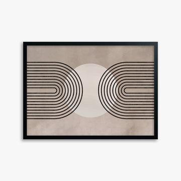 Framed Solar Loop, 50x70cm Framed Poster With Black Frame