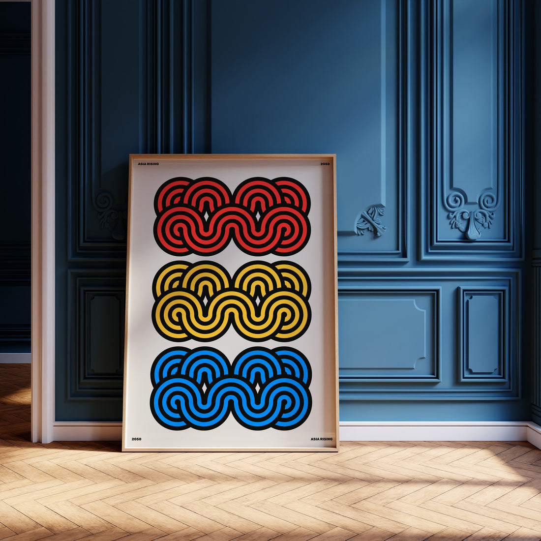 Clouds, 50x70cm Framed Poster With Black Frame