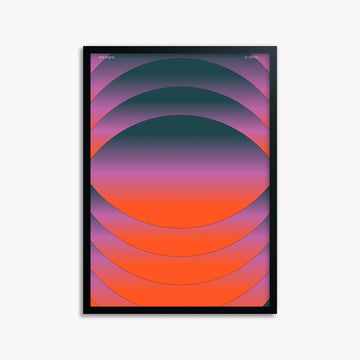 Mesmerized, 50x70cm Framed Poster With Black Frame