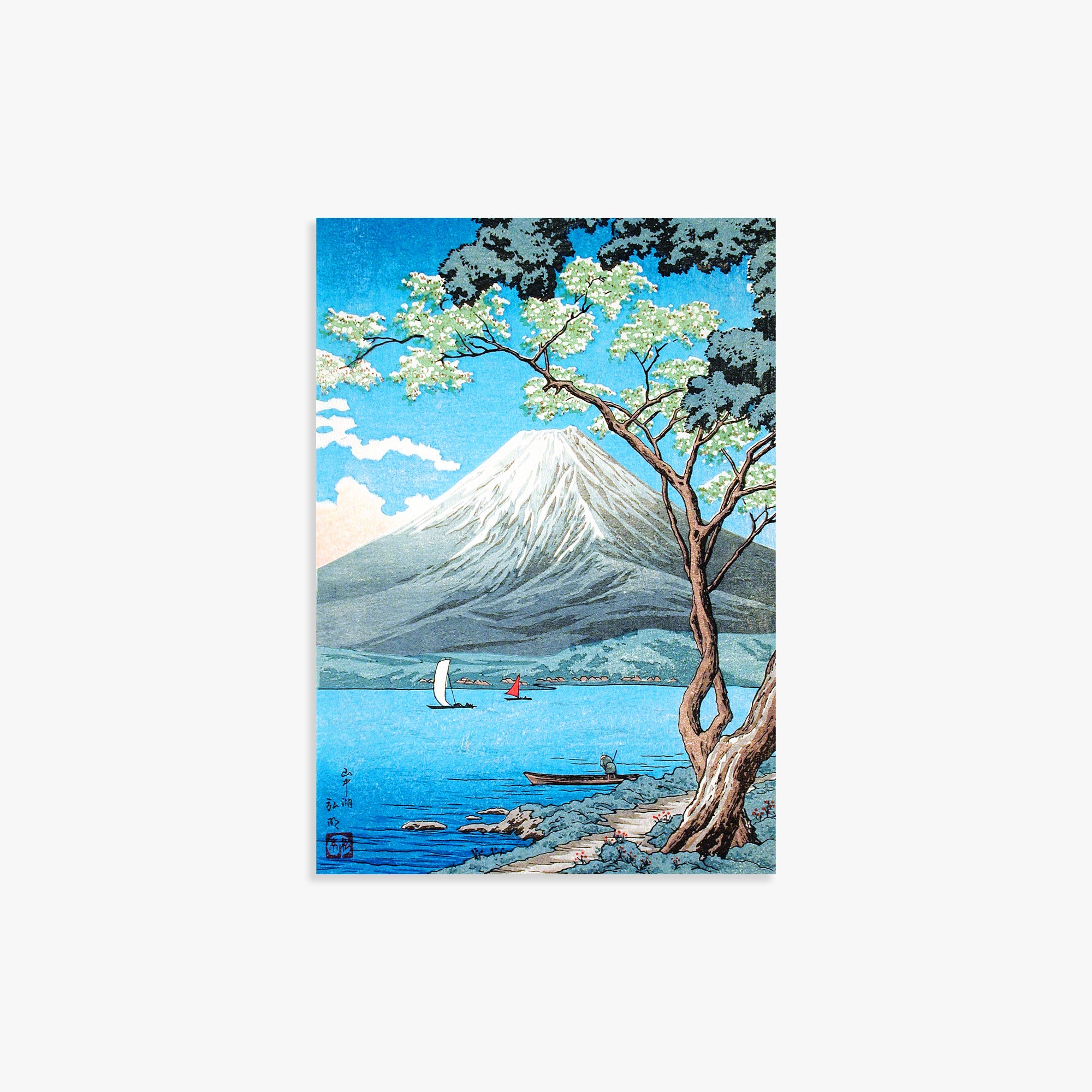 Mount Fuji from Lake Yamanaka — Takahashi Shōtei Print – Japandi.Art