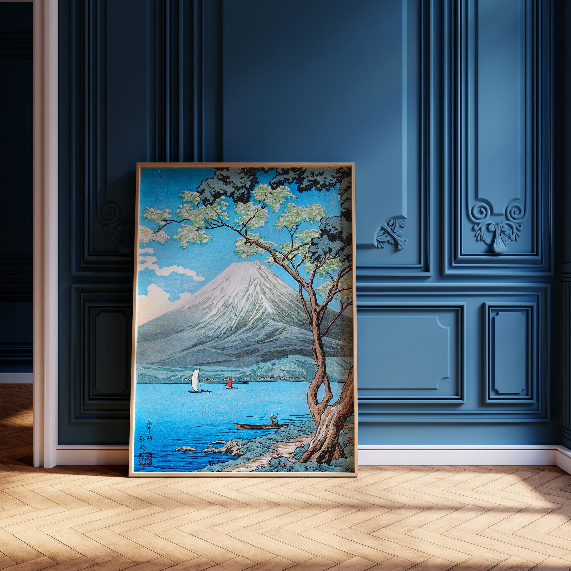 Design Concept No. 12 for Takahashi Hiroaki (Shōtei): Mount Fuji from Lake Yamanaka Japanese Wall Art