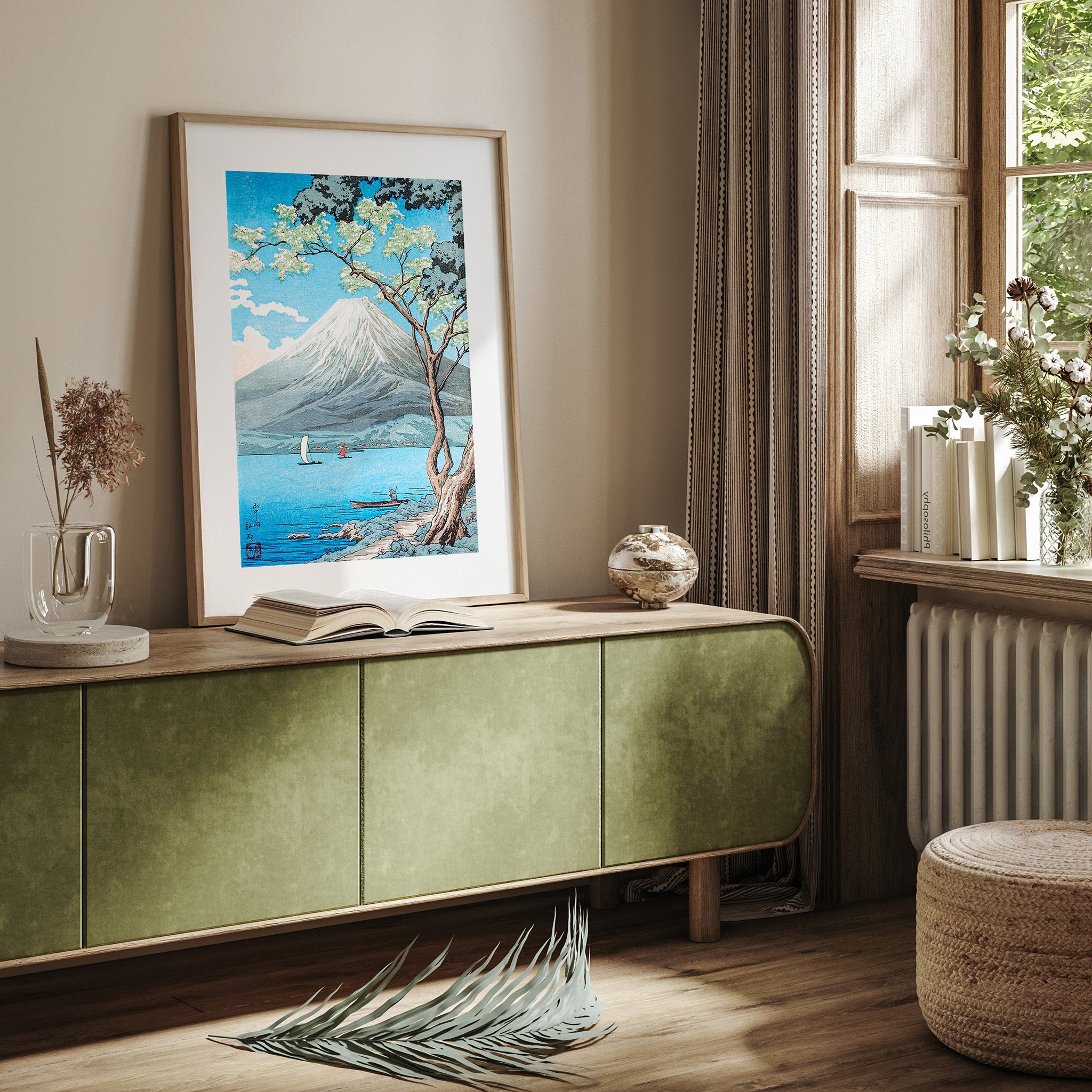 Design Concept No. 23 for Takahashi Hiroaki (Shōtei): Mount Fuji from Lake Yamanaka Japanese Wall Art