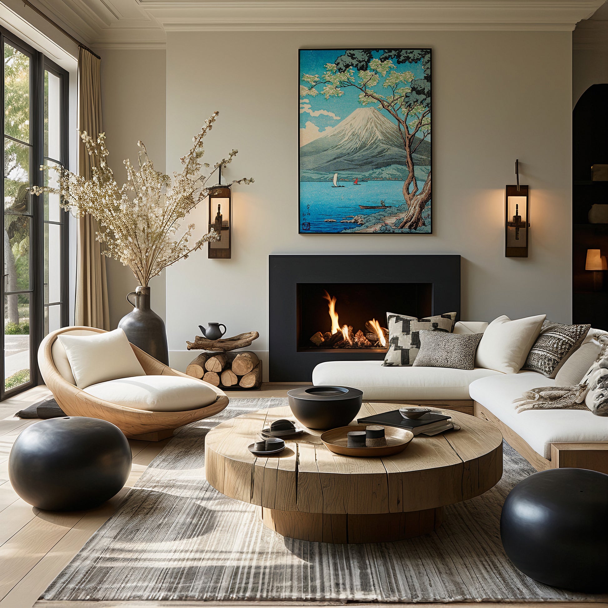 Design Concept No. 39 for Takahashi Hiroaki (Shōtei): Mount Fuji from Lake Yamanaka Japanese Wall Art