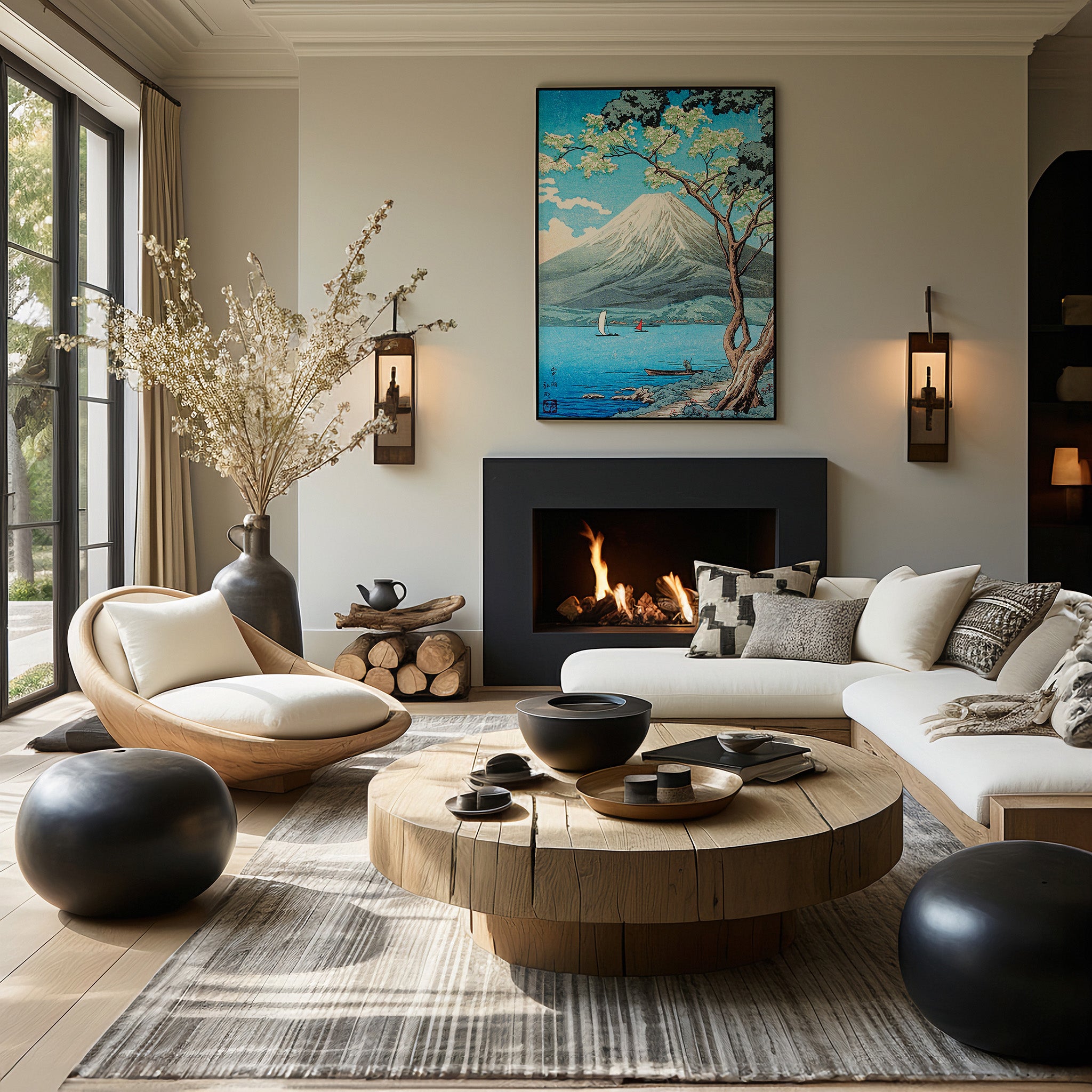 Design Concept No. 39 for Takahashi Hiroaki (Shōtei): Mount Fuji from Lake Yamanaka Japanese Wall Art