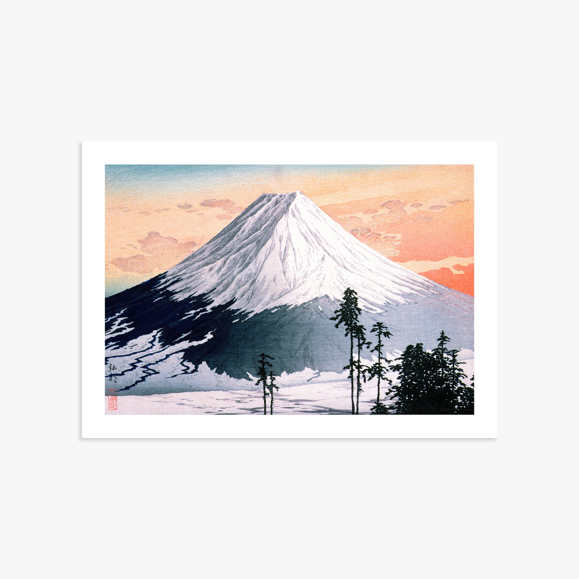 Takahashi Hiroaki (Shōtei): Katsuyama Neighborhood, 50x70cm Art Reproduction Unframed