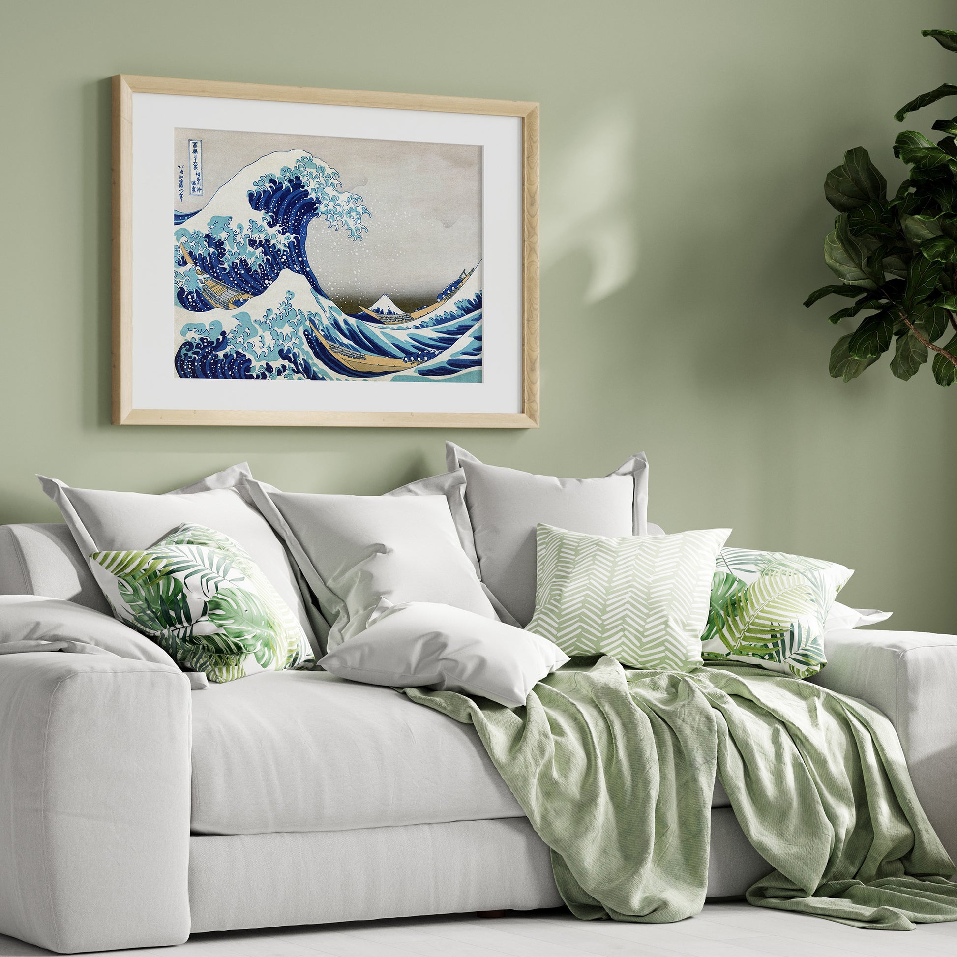 Design Concept No. 31 for Katsushika Hokusai: The Great Wave off Kanagawa Japanese Wall Art