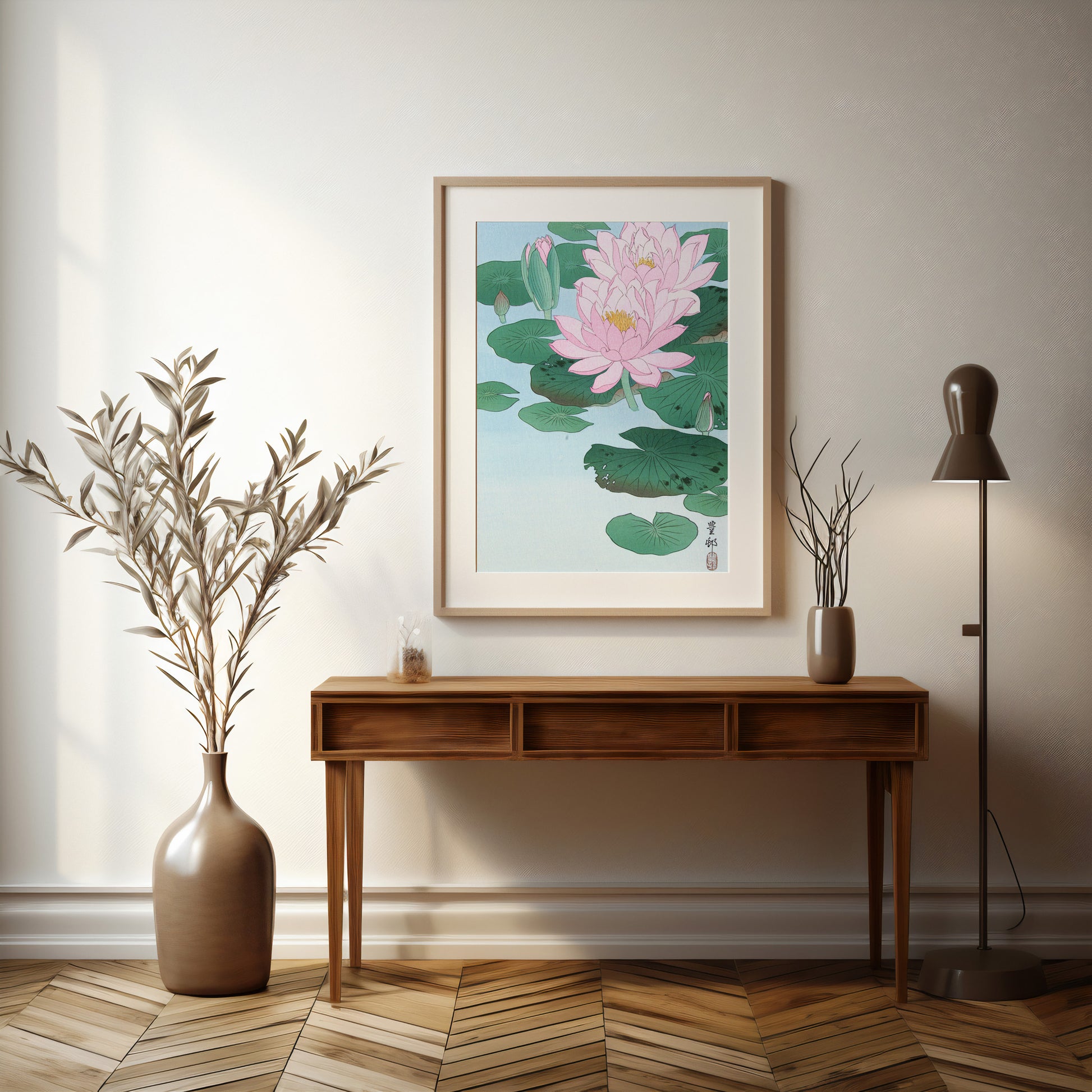 Design Concept No. 37 for Ohara Koson: Water Lily