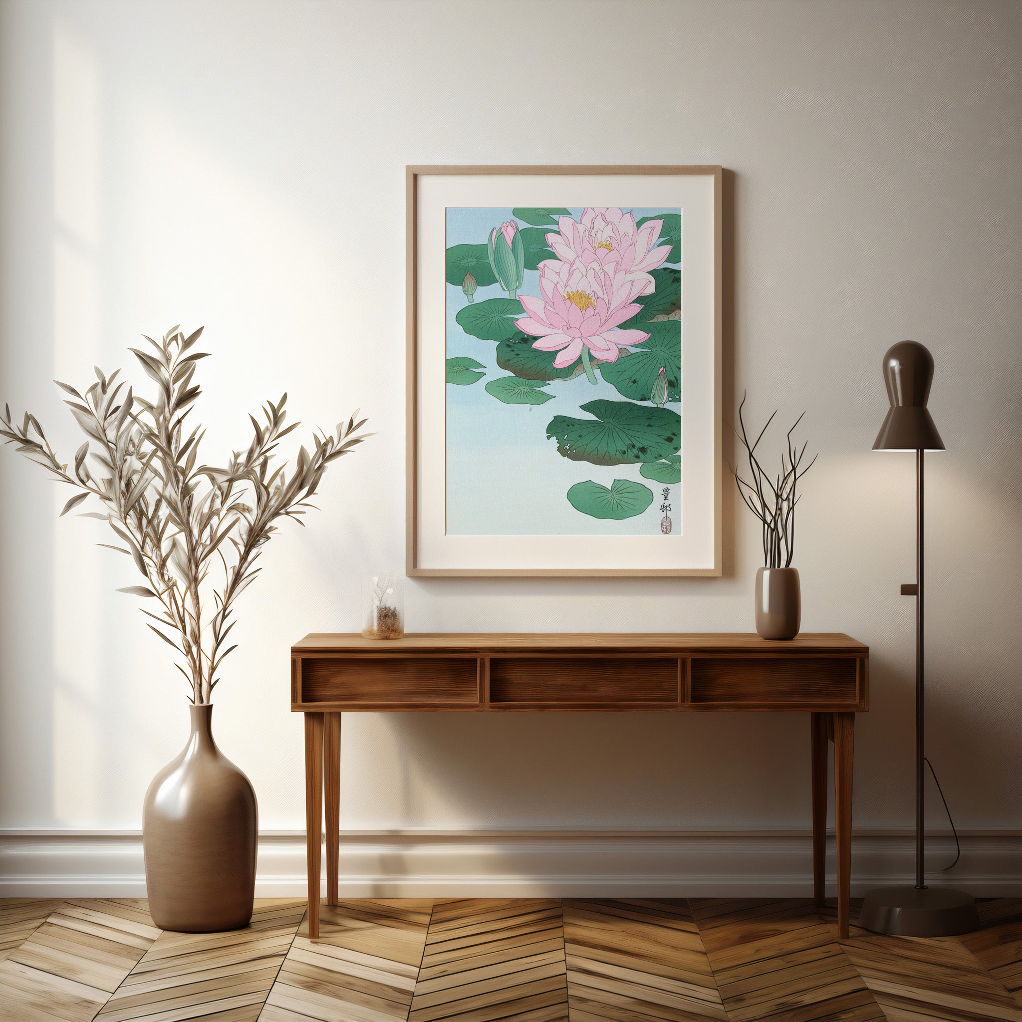 Design Concept No. 37 for Ohara Koson: Water Lily