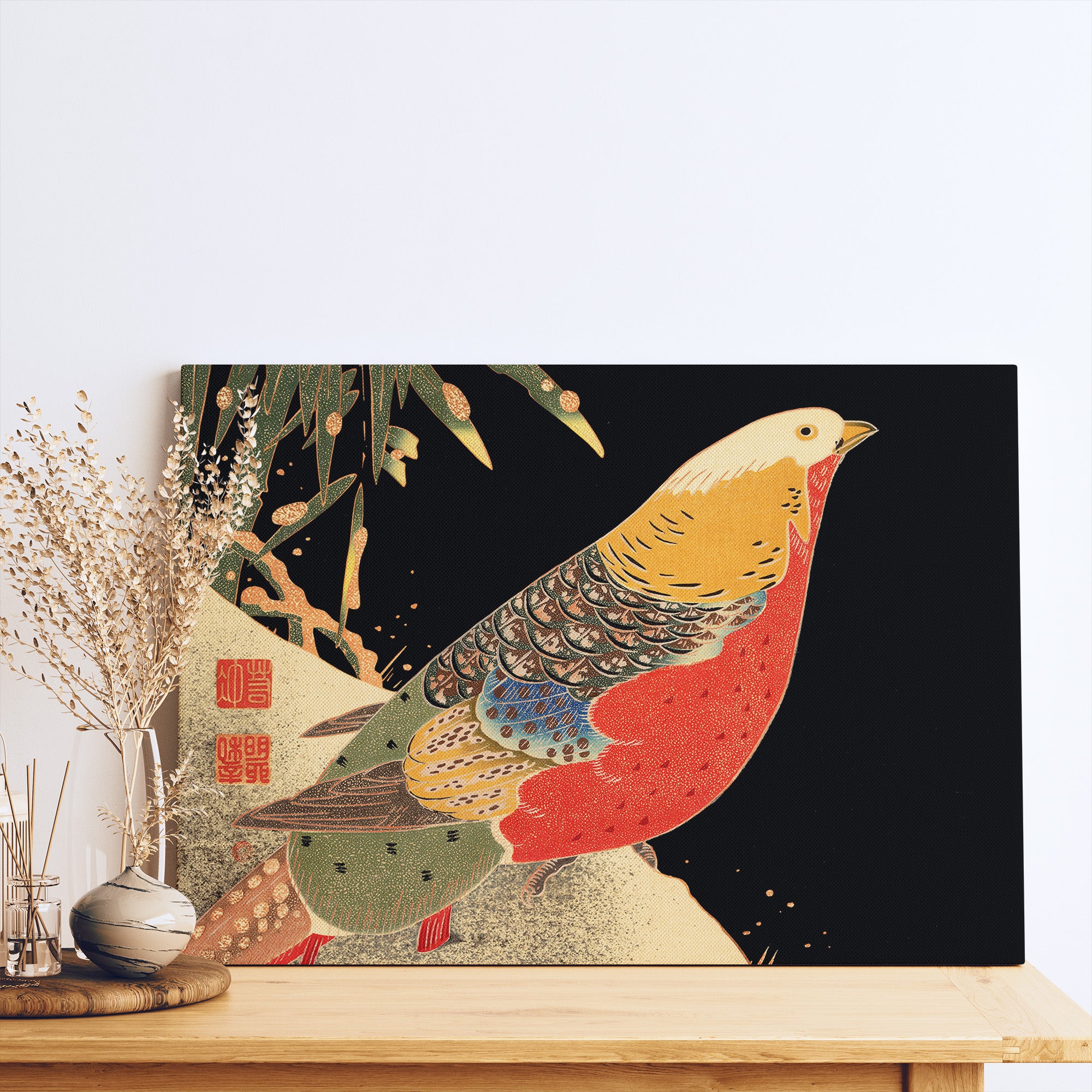 Golden Pheasant in the Snow