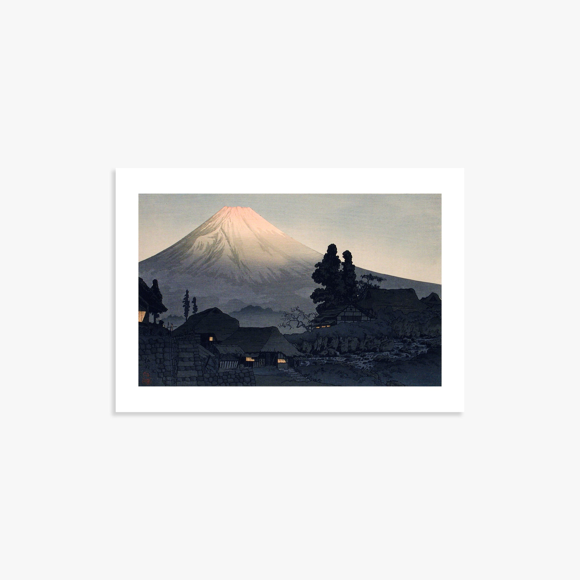 Takahashi Hiroaki (Shōtei): Mount Fuji From Mizukubo (Ukutsu), 21x30cm Art Reproduction Unframed