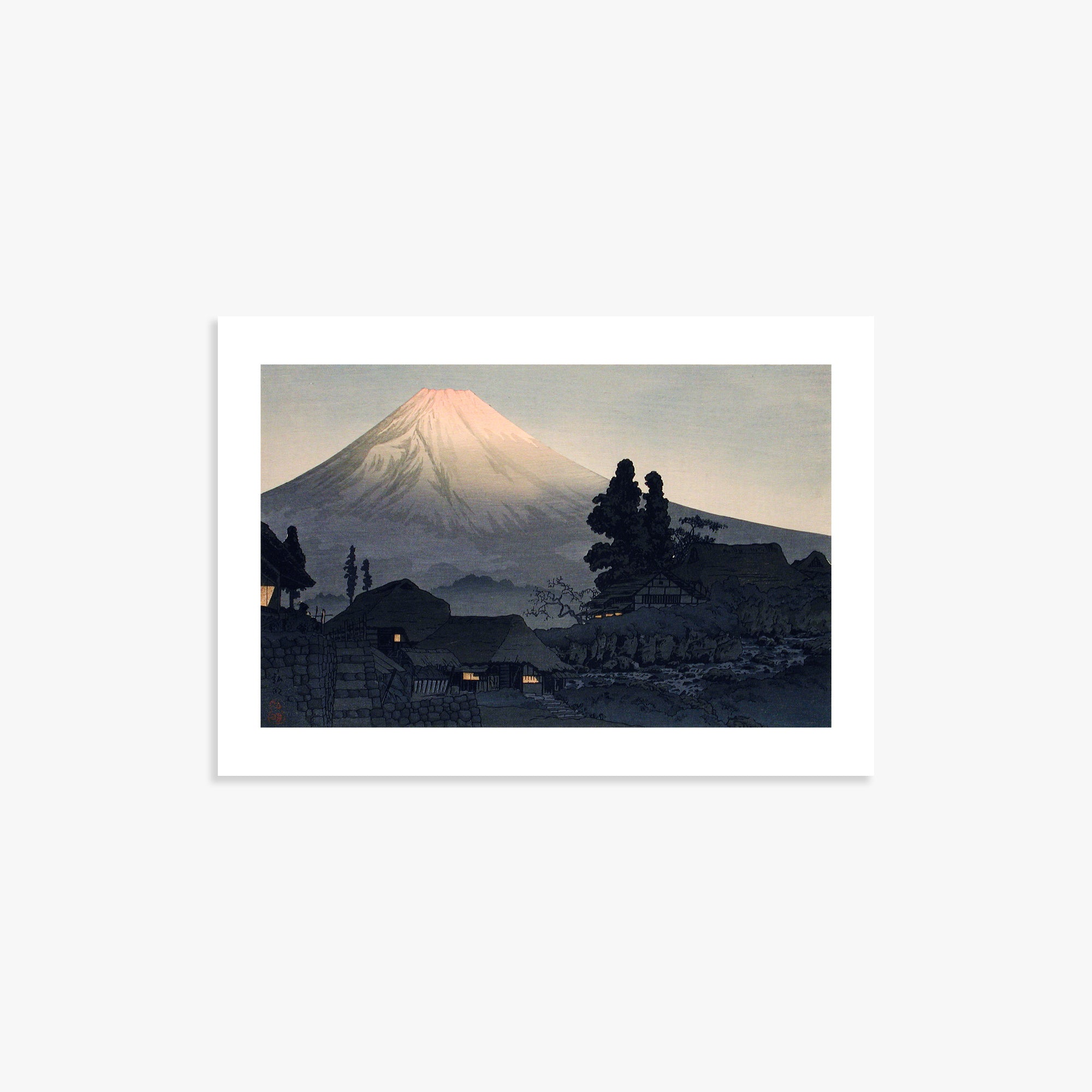 Takahashi Hiroaki (Shōtei): Mount Fuji From Mizukubo (Ukutsu), 21x30cm Art Reproduction Unframed