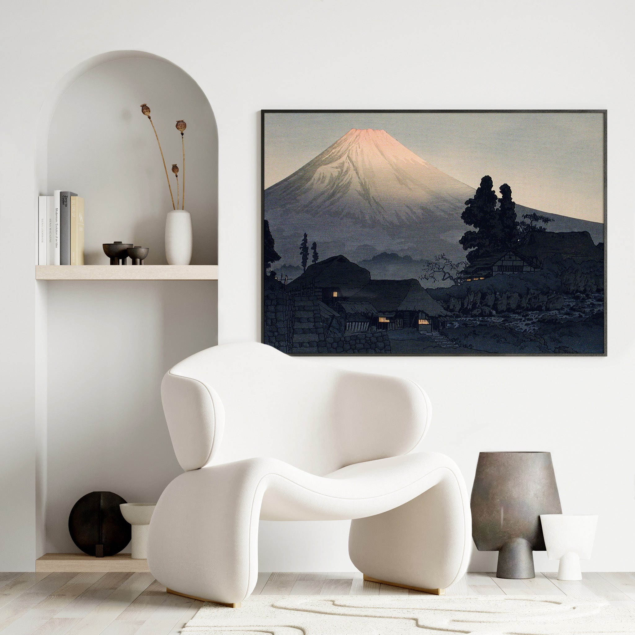 Design Concept No. 25 for Takahashi Hiroaki (Shōtei): Mount Fuji From Mizukubo (Ukutsu) Japanese Wall Art