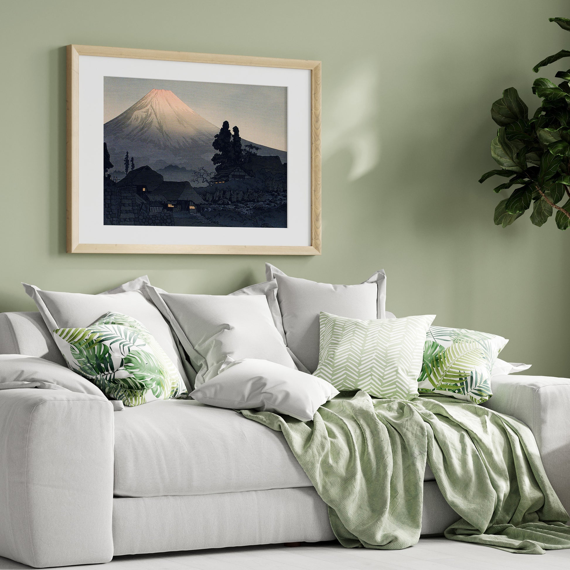 Design Concept No. 31 for Takahashi Hiroaki (Shōtei): Mount Fuji From Mizukubo (Ukutsu) Japanese Wall Art
