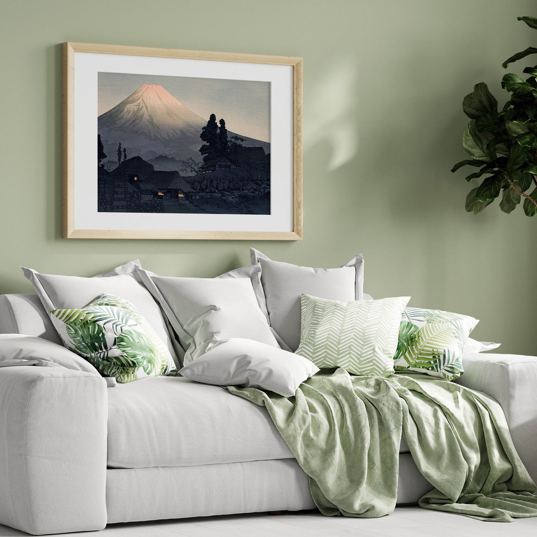 Design Concept No. 31 for Takahashi Hiroaki (Shōtei): Mount Fuji From Mizukubo (Ukutsu) Japanese Wall Art