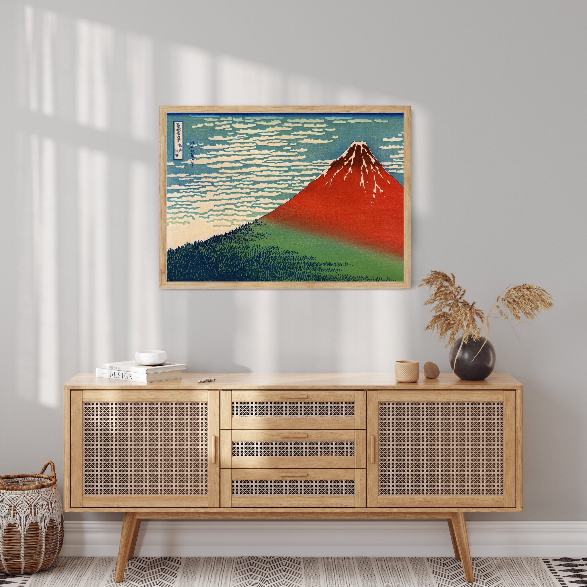 Design Concept No. 10 for Katsushika Hokusai: Fine Wind, Clear Morning Japanese Wall Art