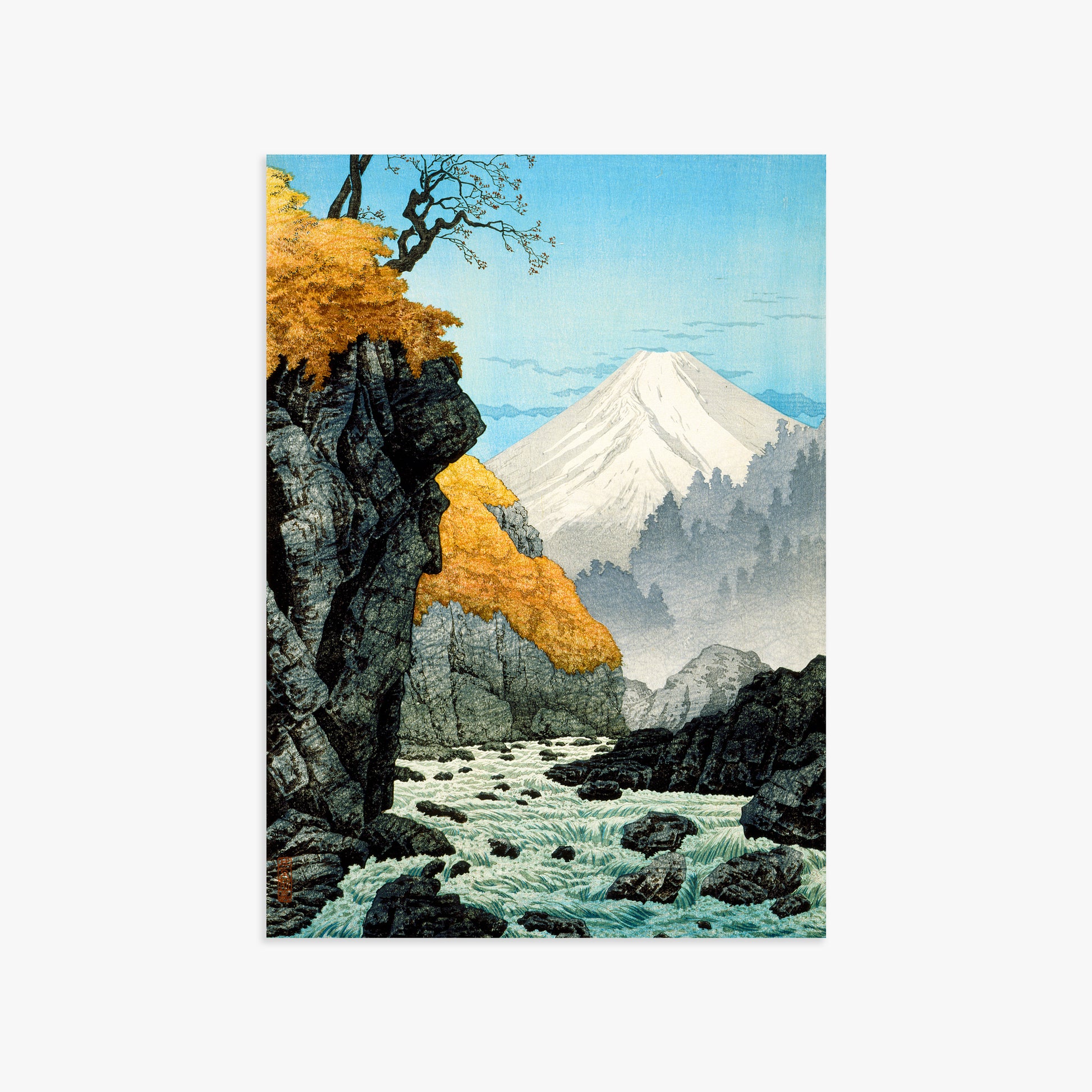 Takahashi Hiroaki (Shōtei): Foot of Mount Ashitaka, 50x70cm Art Reproduction Unframed