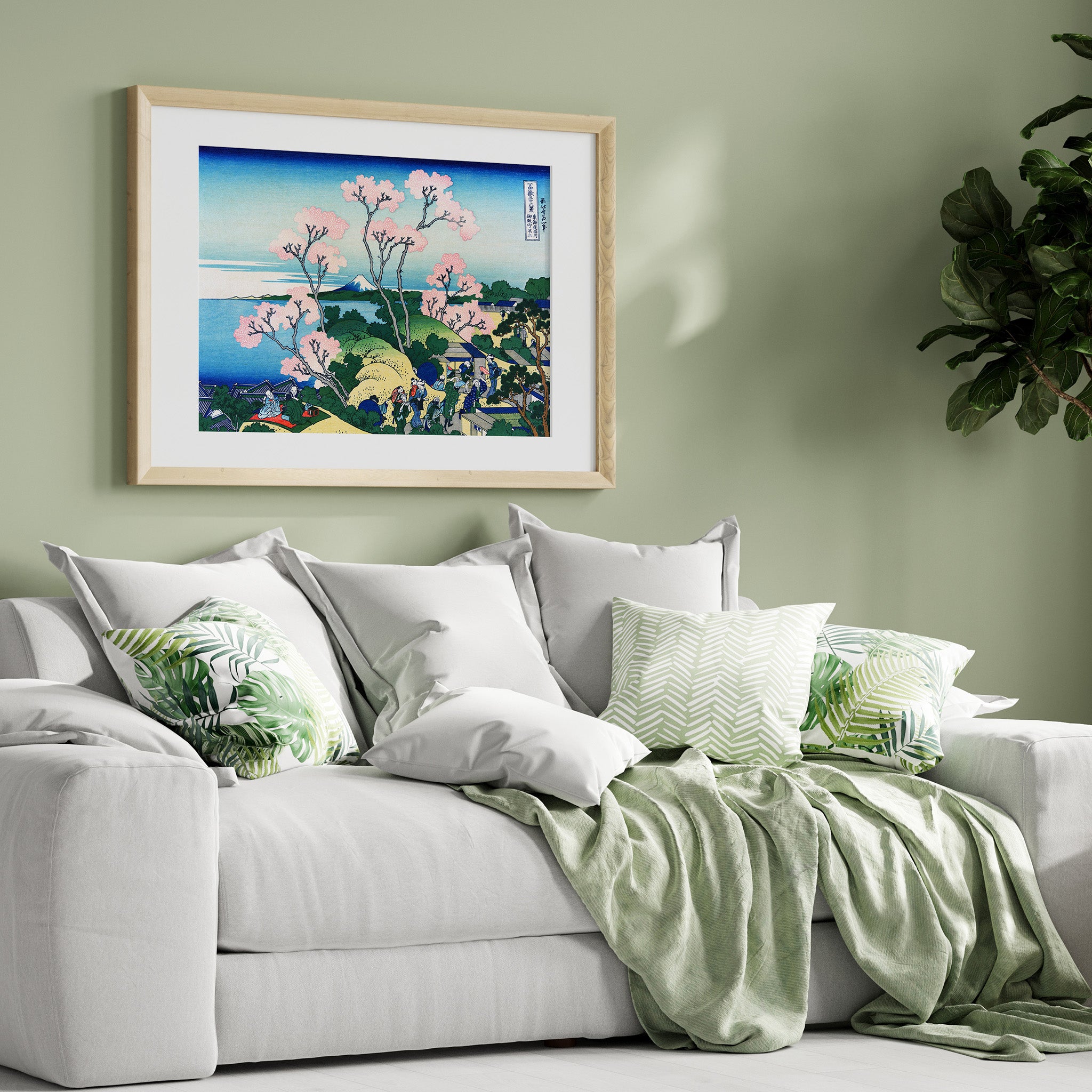 Design Concept No. 31 for Katsushika Hokusai: Fuji from Gotenyama at Shinagawa on the Tōkaidō Japanese Wall Art