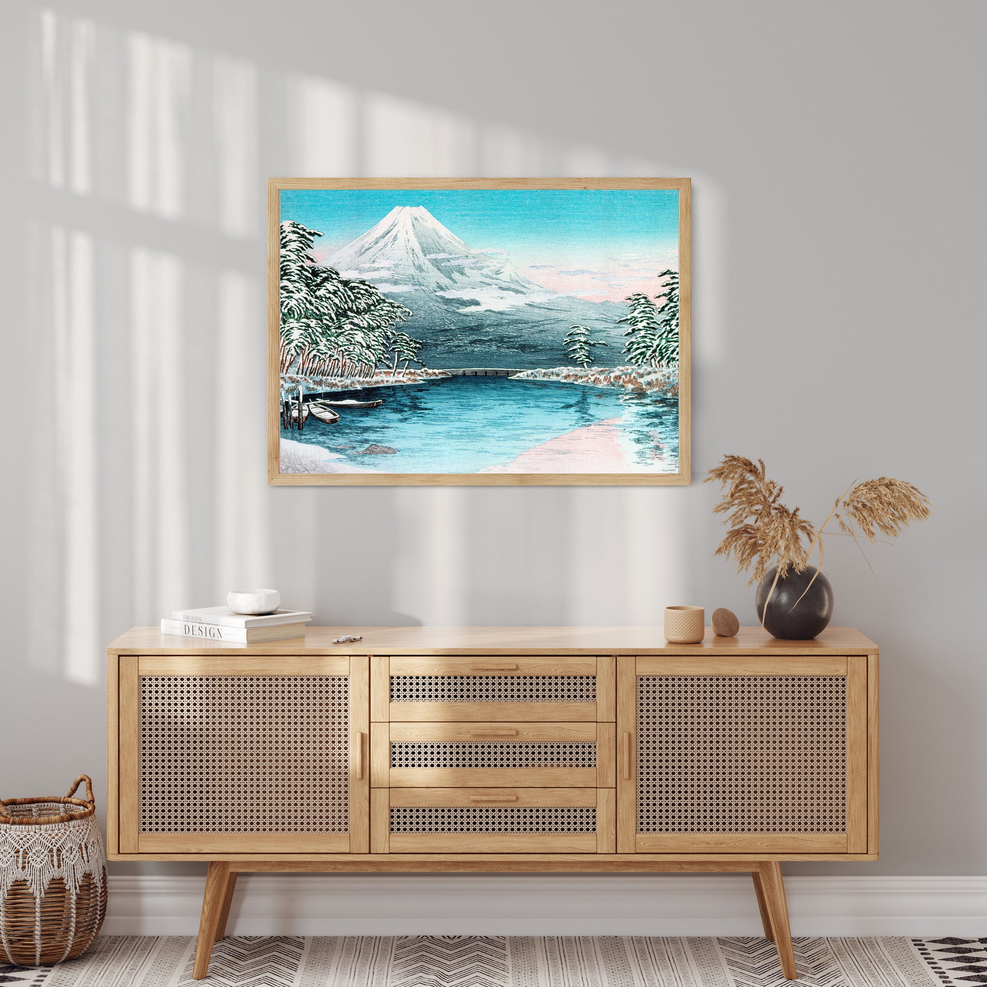 Design Concept No. 10 for Takahashi Hiroaki (Shōtei): Mt. Fuji from Tagonoura, Snow Scene Japanese Wall Art