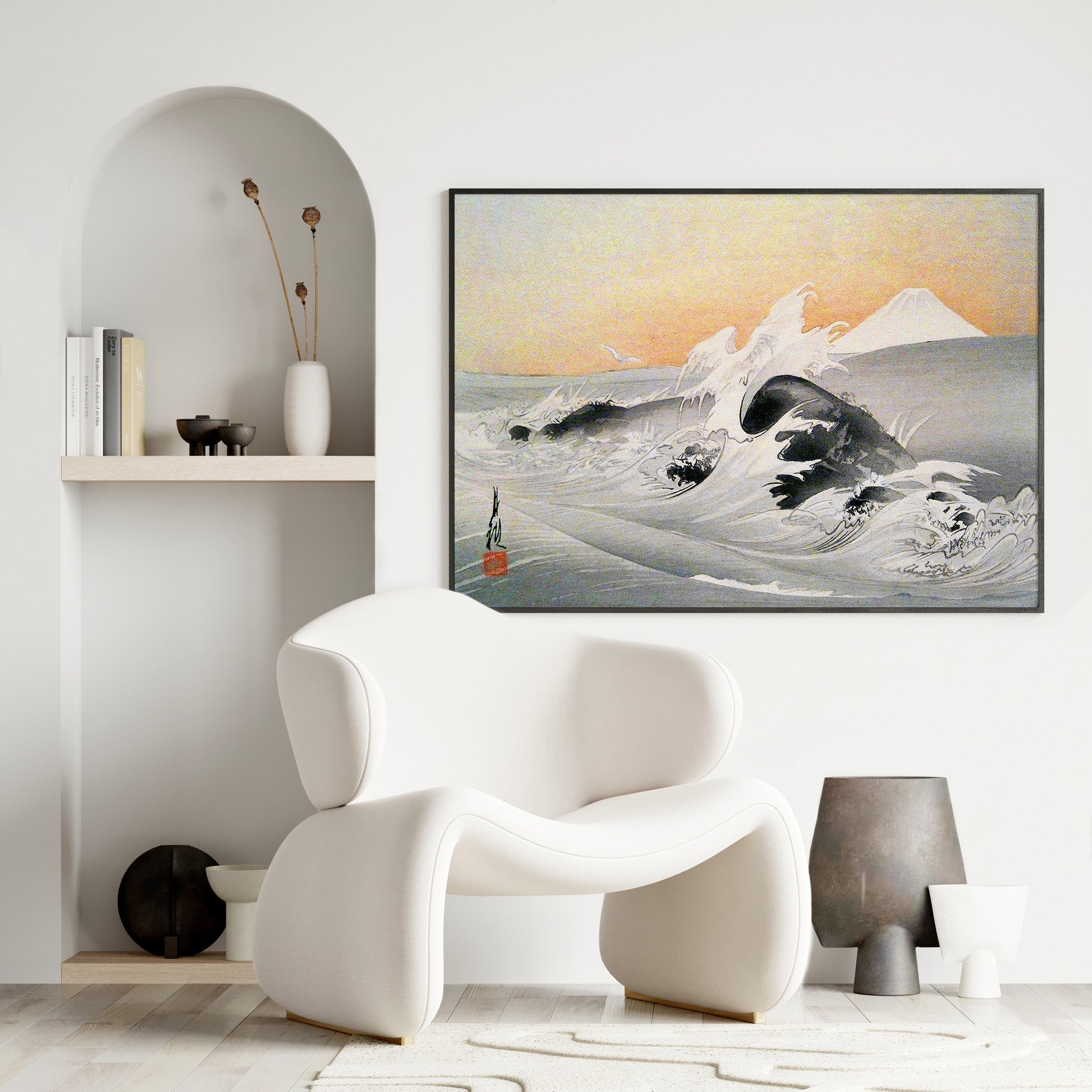 Design Concept No. 25 for Ogata Gekko: Fuji Seen From The Sea Japanese Wall Art