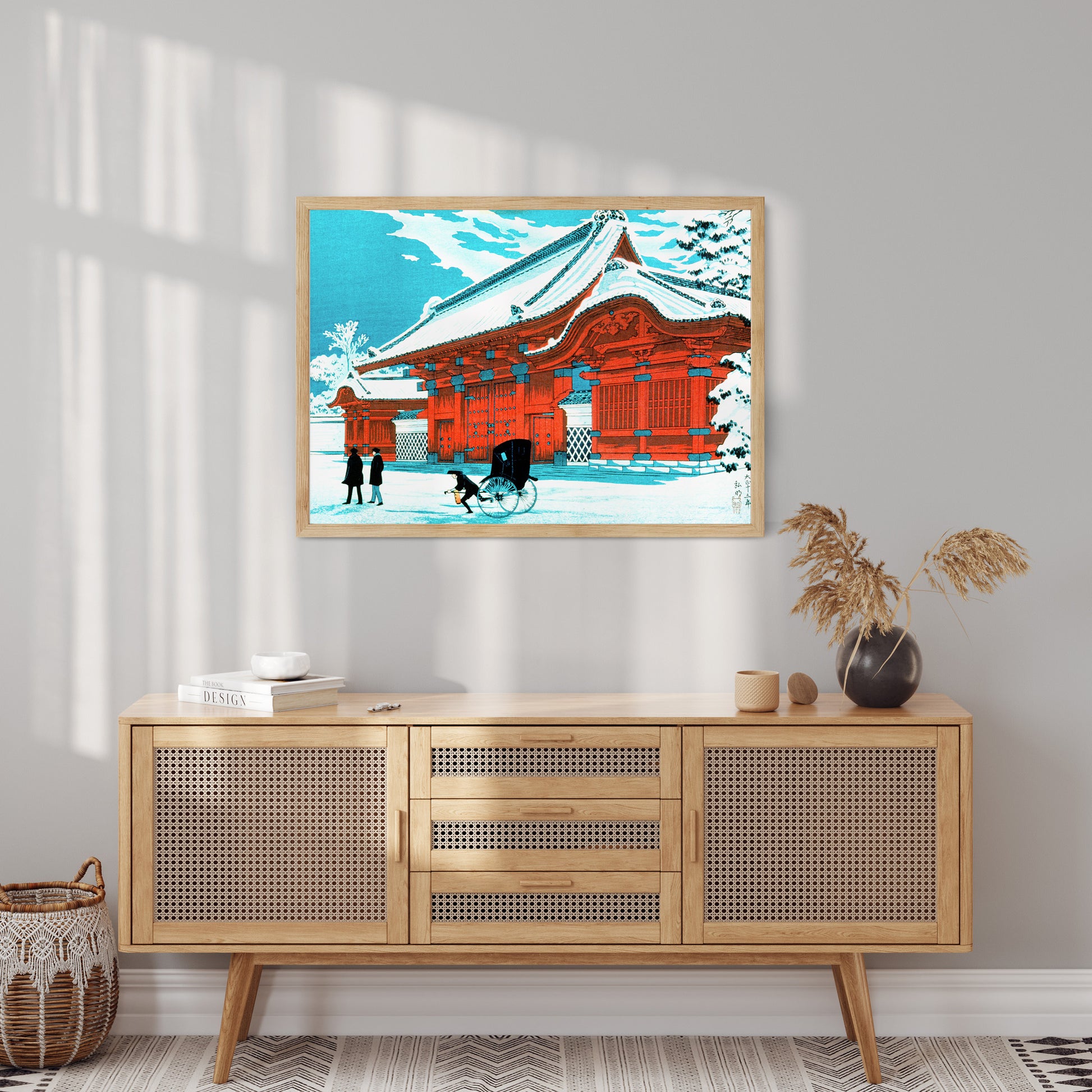 Design Concept No. 10 for Takahashi Hiroaki (Shōtei): The Red Gate of Hongo in Snow Japanese Wall Art