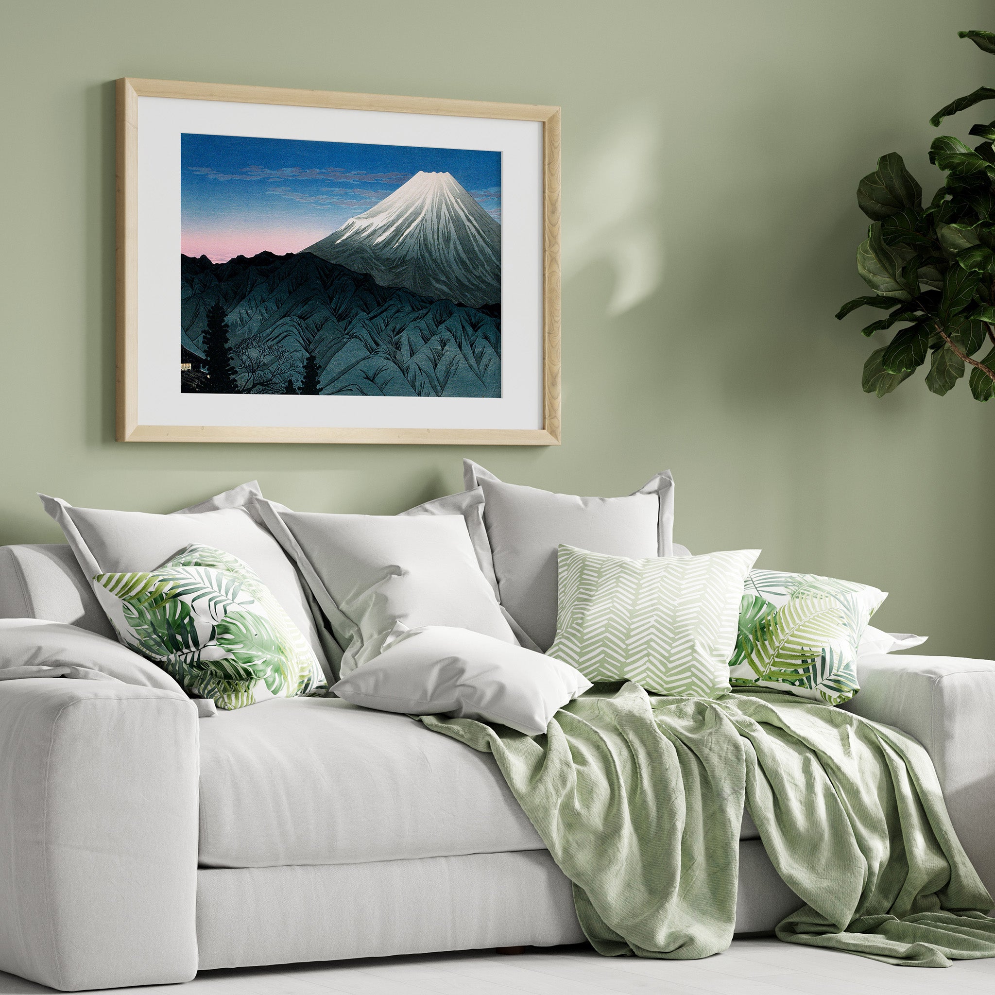 Design Concept No. 31 for Takahashi Hiroaki (Shōtei): Mount Fuji From Hakone Japanese Wall Art