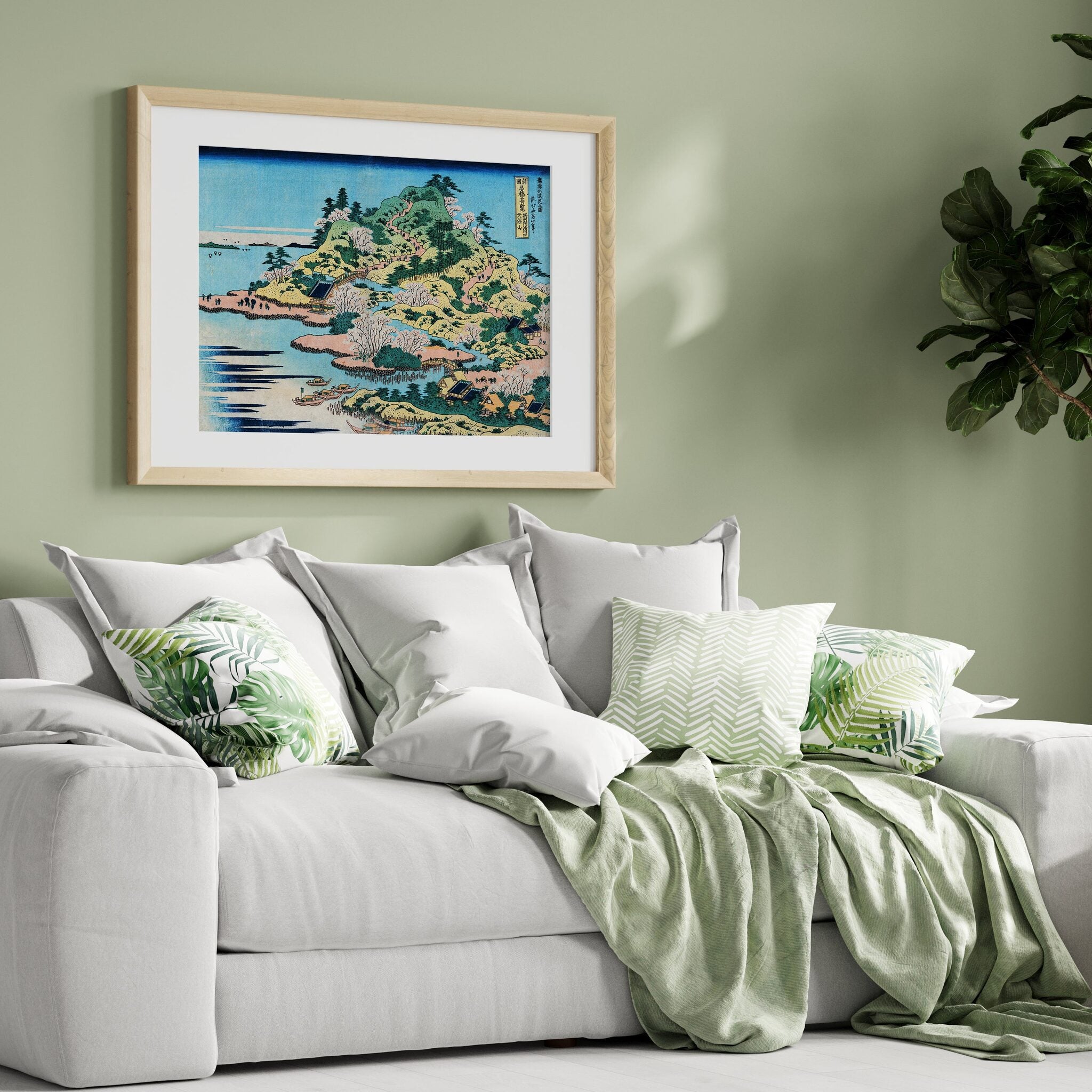 Design Concept No. 31 for Katsushika Hokusai: Sesshu Ajigawaguchi Tenposan Japanese Wall Art