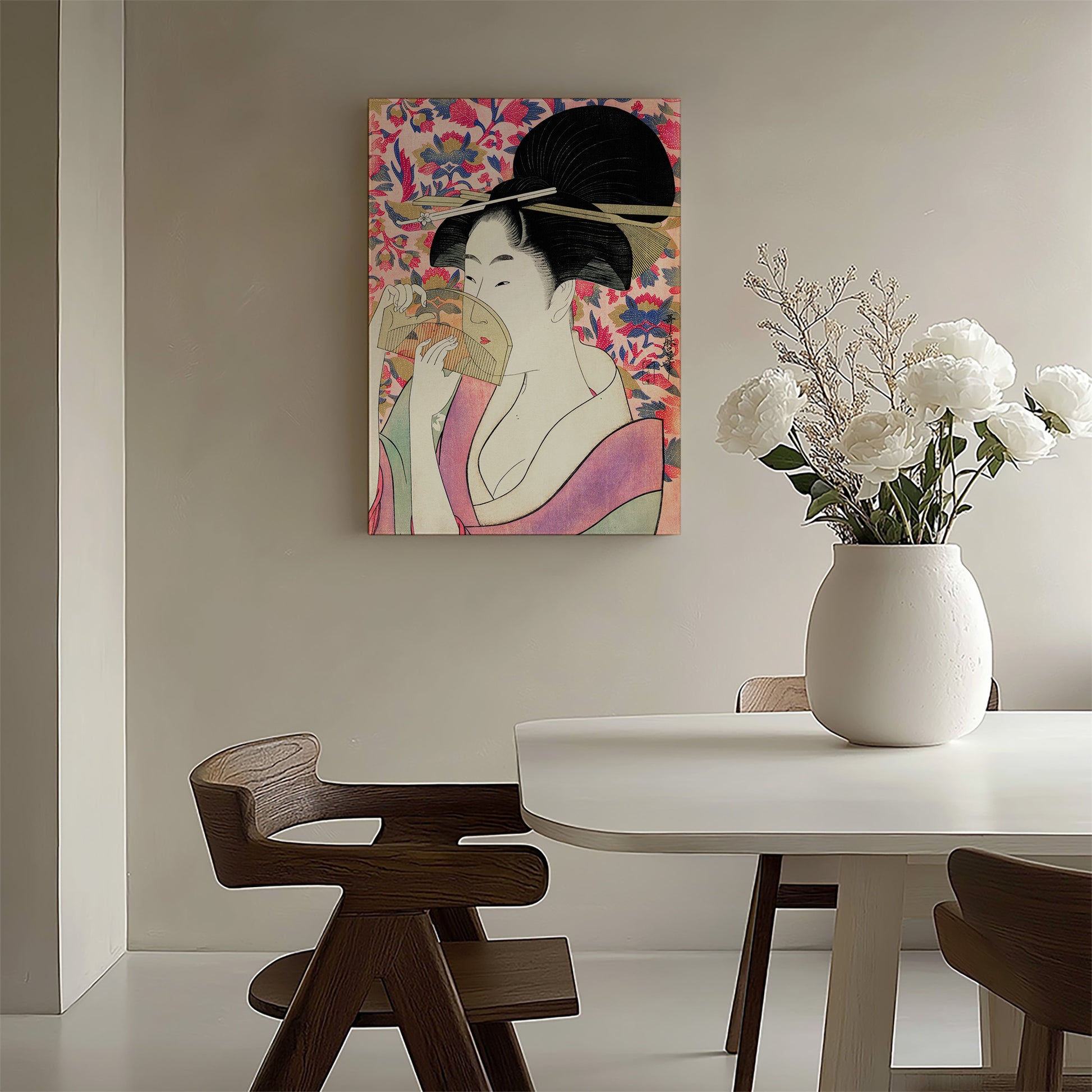 Design Concept No. 58 for Utamaro Kitagawa: Kushi Japanese Wall Art