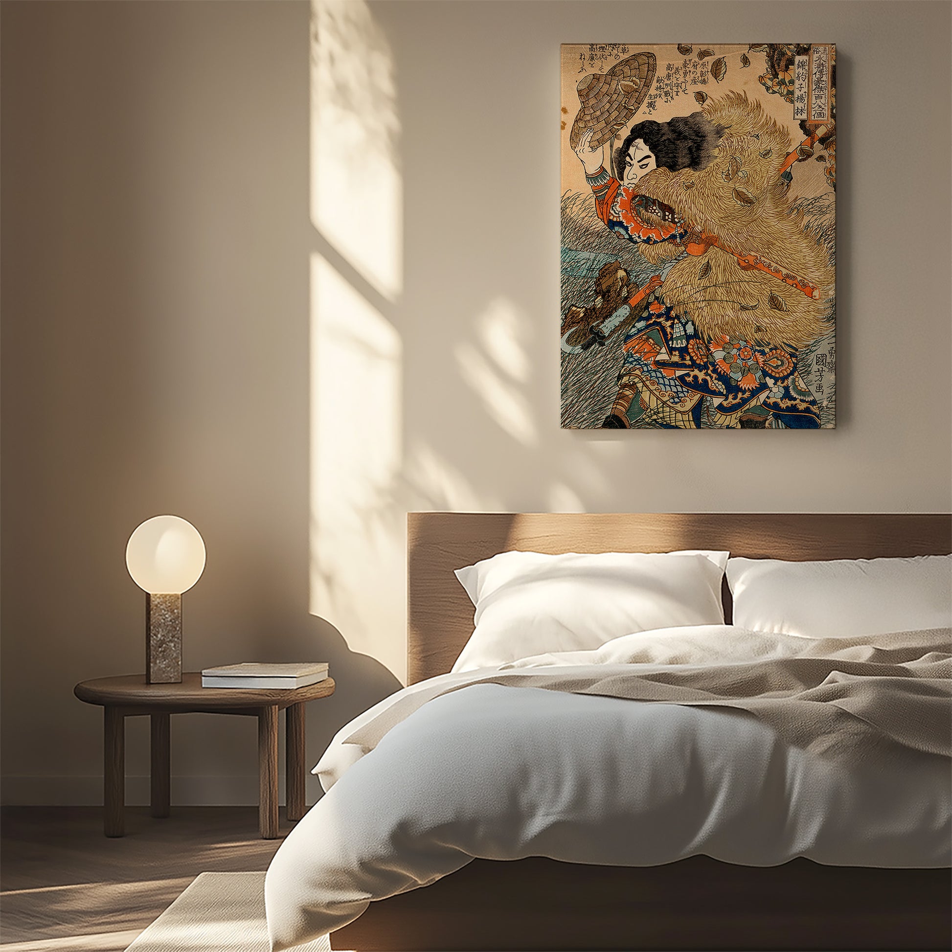Design Concept No. 55 for Utagawa Kuniyoshi: Kinhyoshi Yorin, Hero of the Suikoden Japanese Wall Art