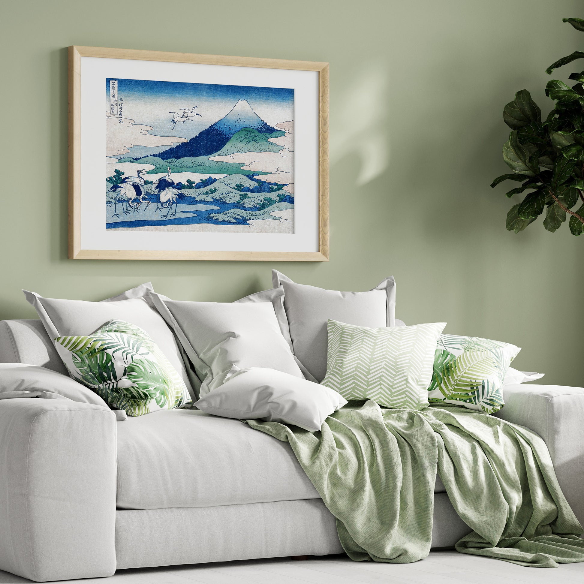 Design Concept No. 31 for Katsushika Hokusai: Umezawa Manor in Sagami Province Japanese Wall Art