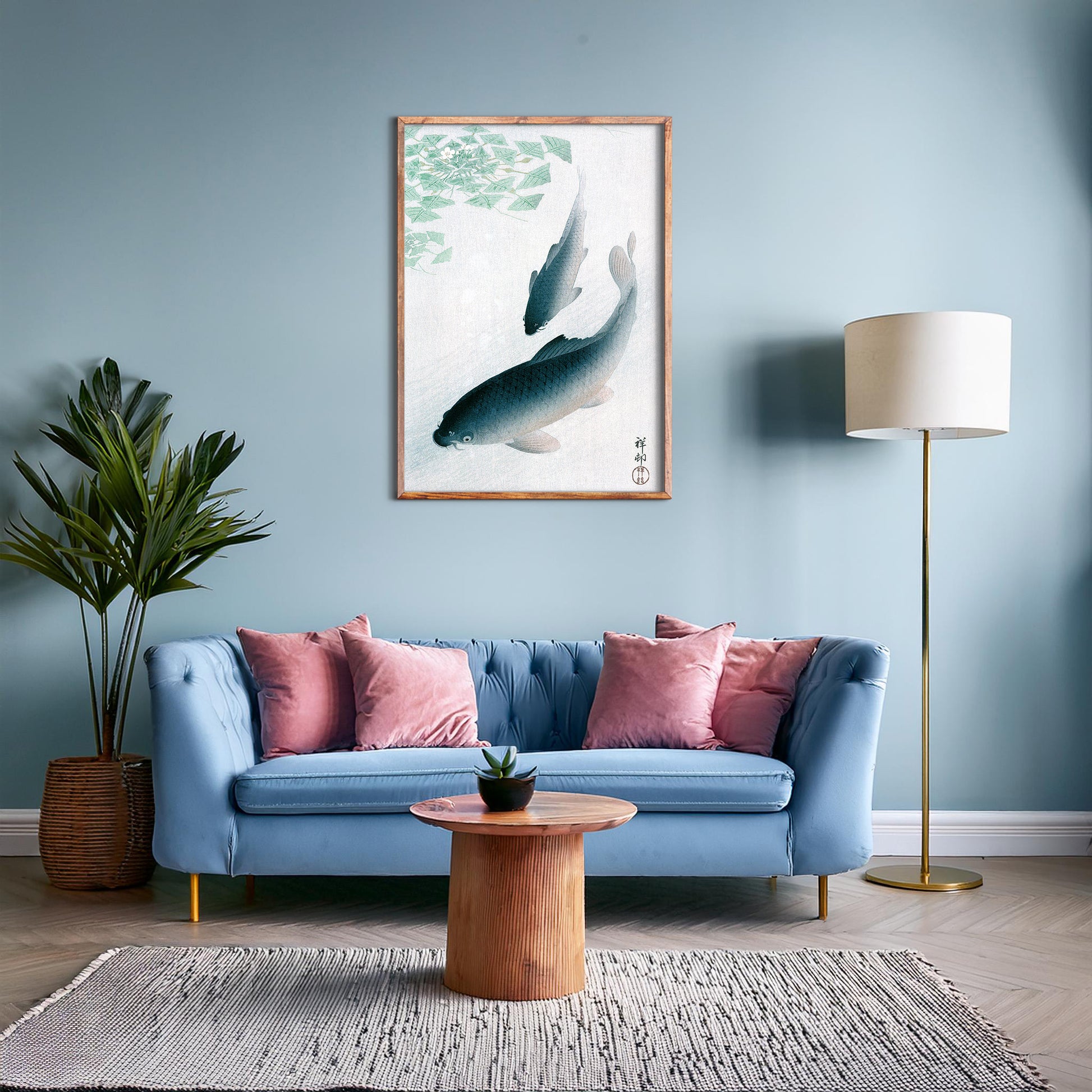 Design Concept No. 28 for Ohara Koson: Carp or Koi Japanese Wall Art