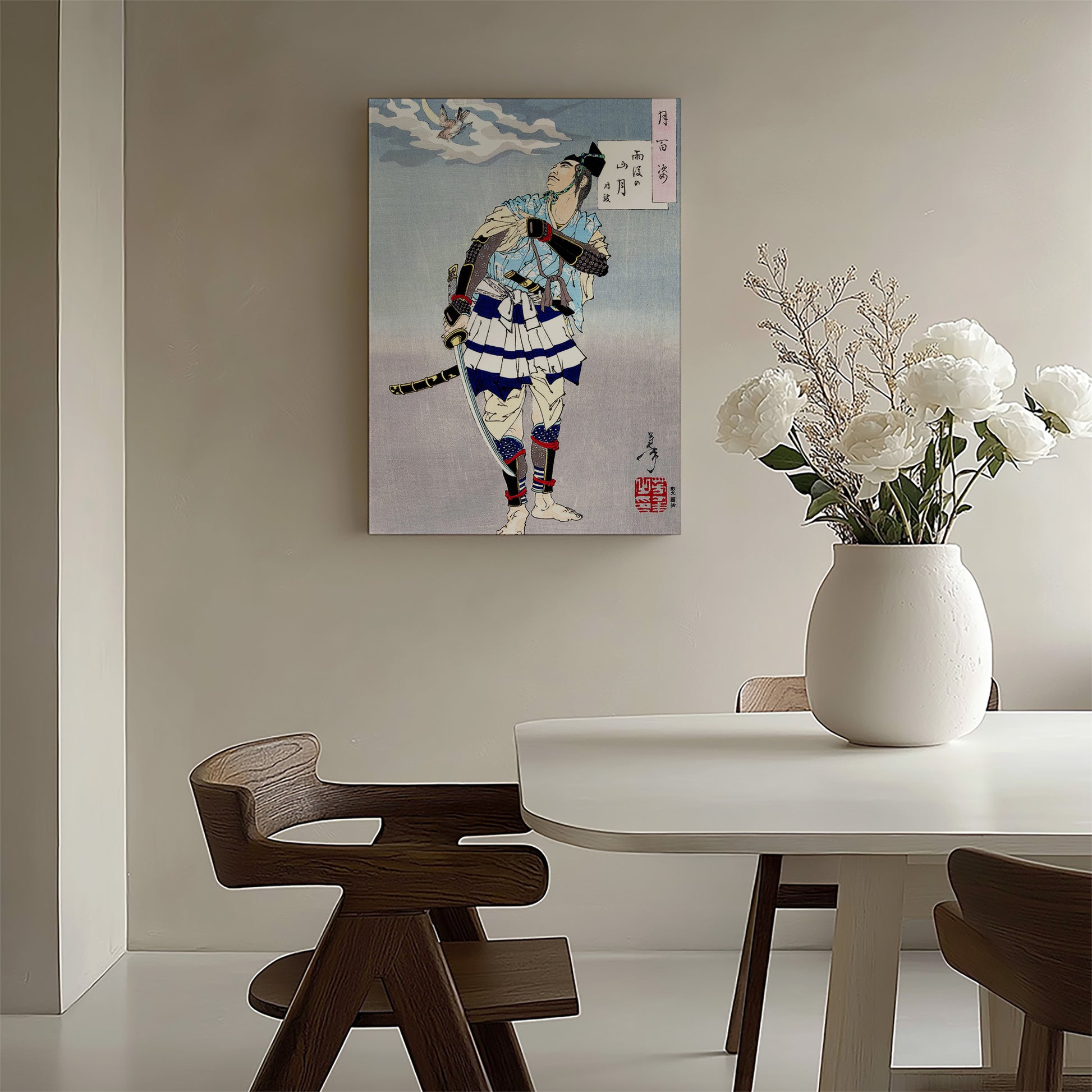 Design Concept No. 58 for Tsukioka Yoshitoshi: Samurai Japanese Wall Art