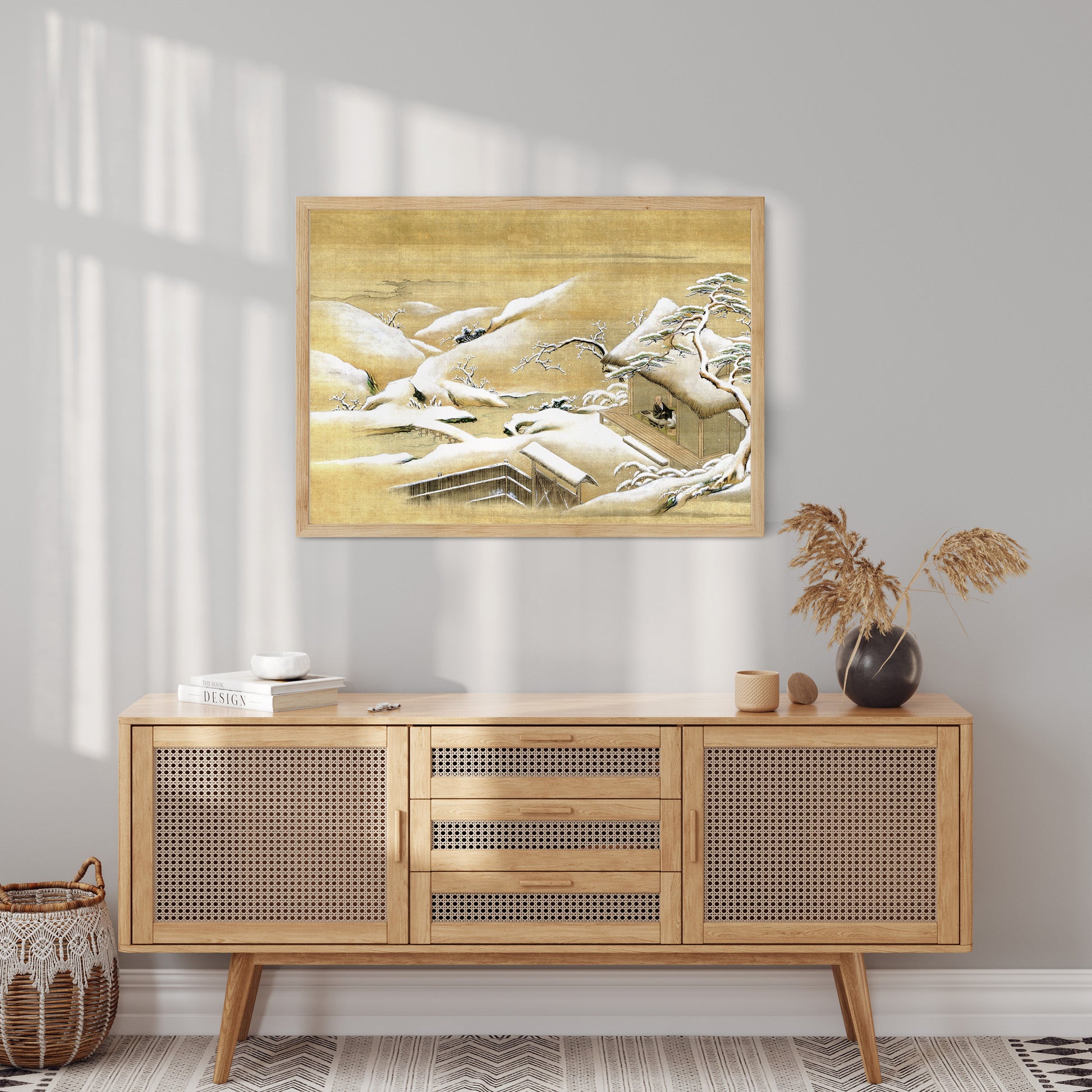 Design Concept No. 10 for Itaya Keishū: Priest Looking Out into a Snow-covered Landscape Japanese Wall Art
