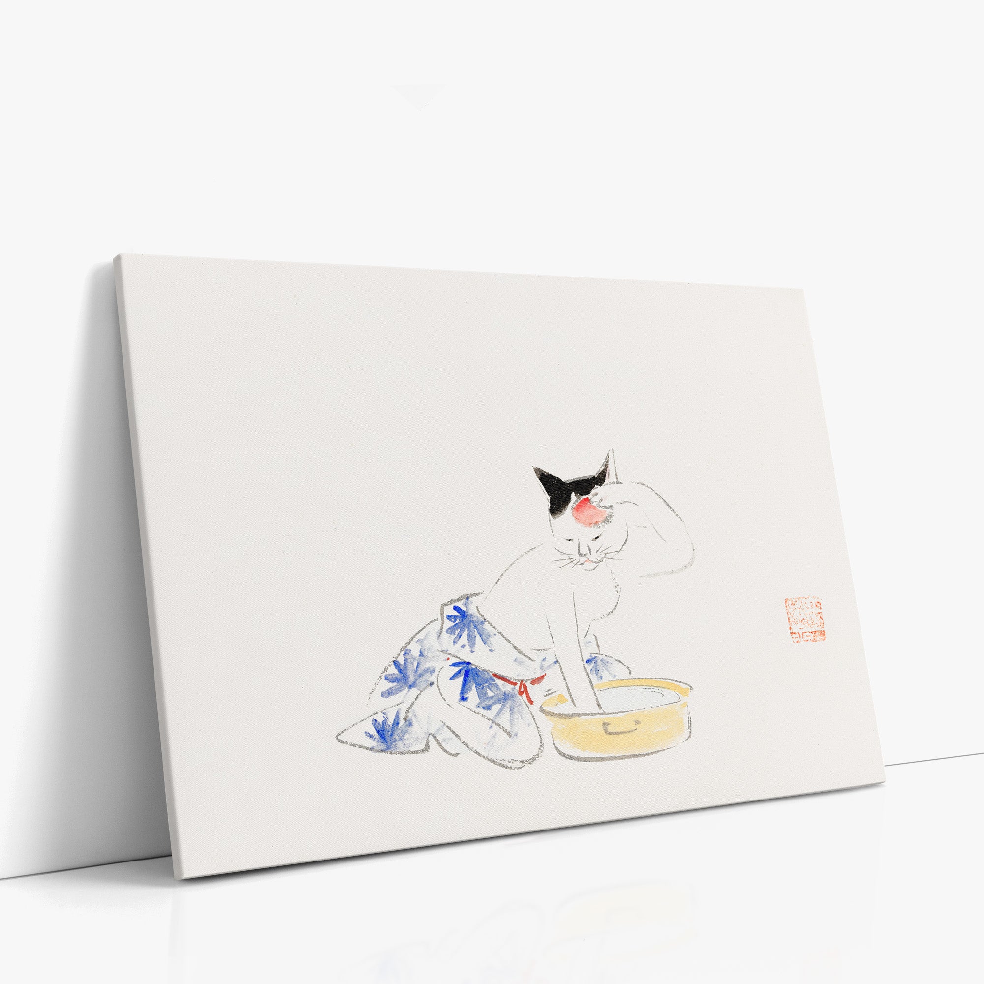 Chat (extrait de l'album de croquis d'Ichiryusai Hiroshige)