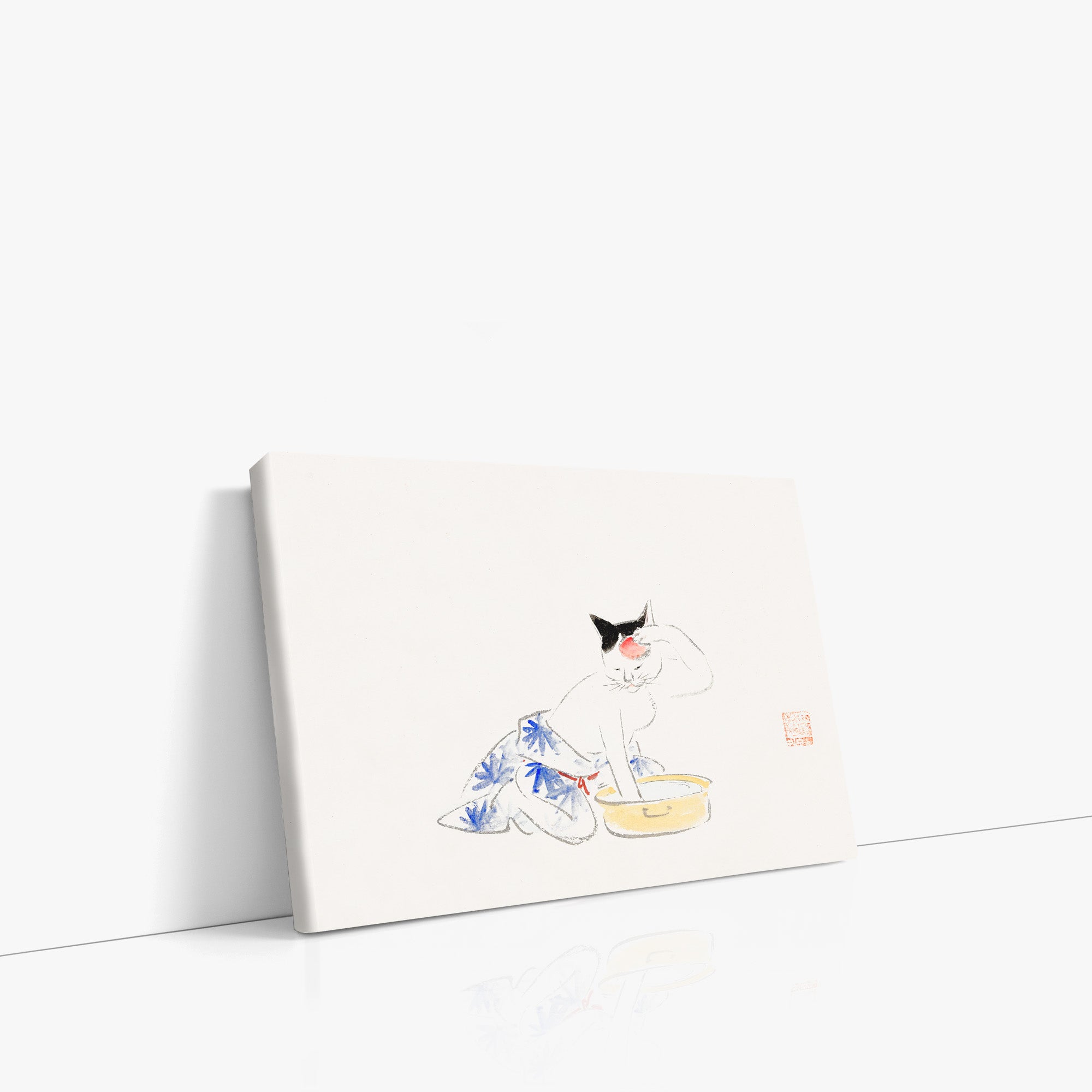 Chat (extrait de l'album de croquis d'Ichiryusai Hiroshige)