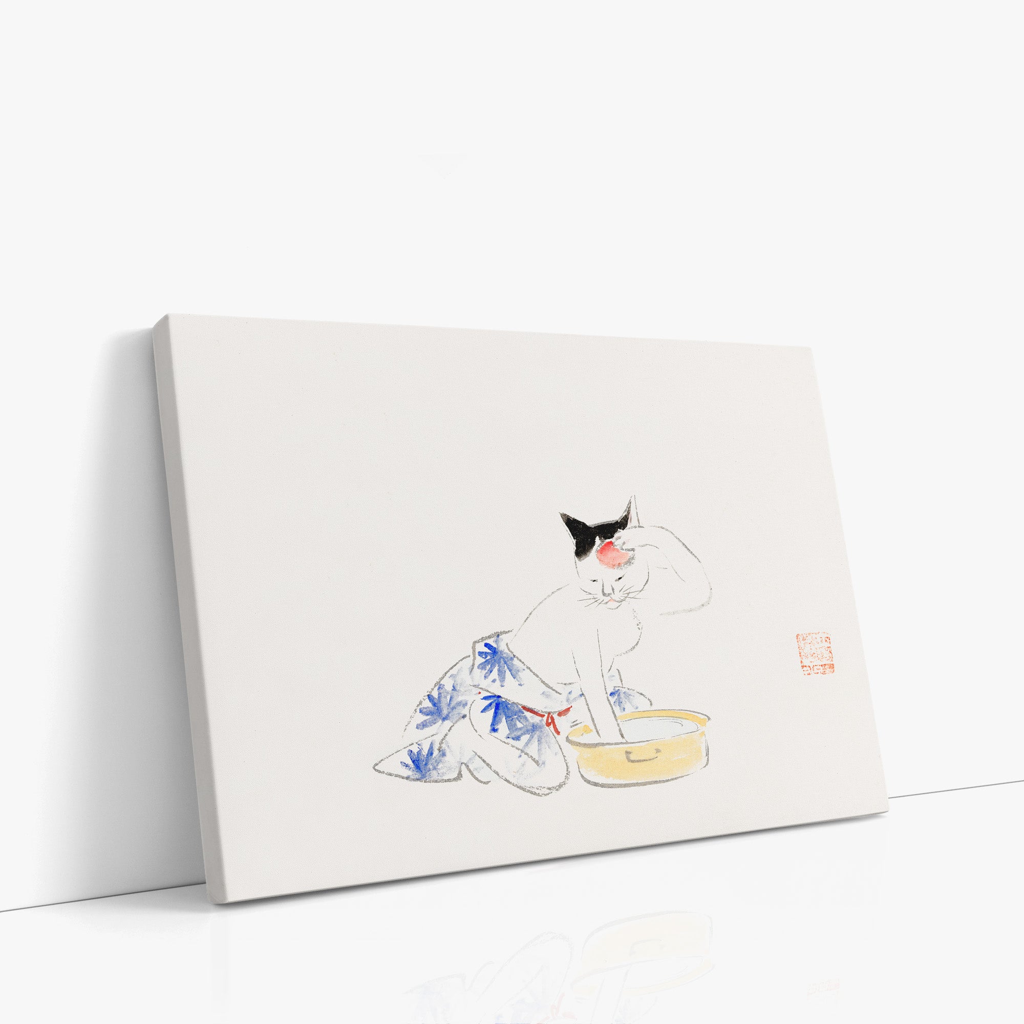 Chat (extrait de l'album de croquis d'Ichiryusai Hiroshige)