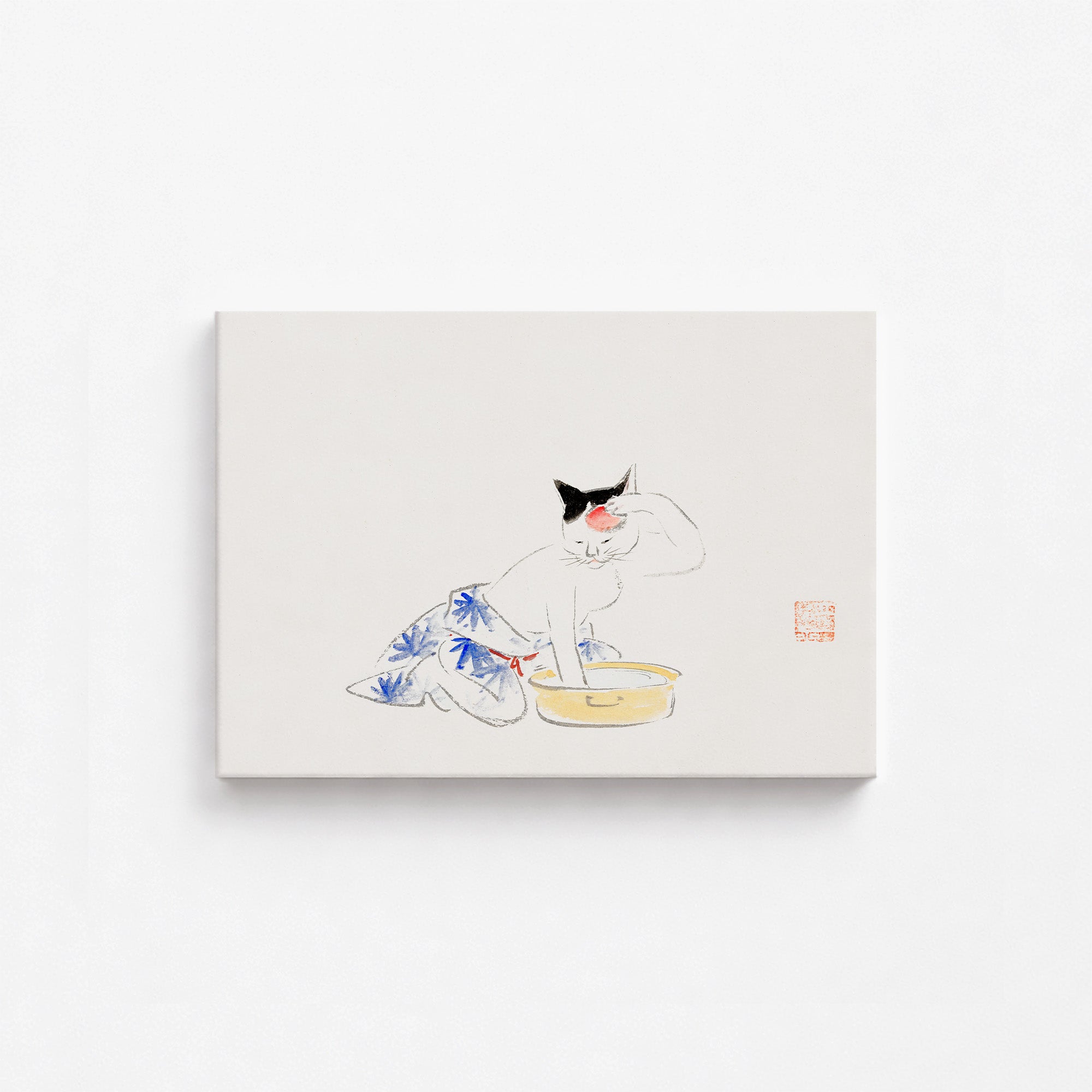 Chat (extrait de l'album de croquis d'Ichiryusai Hiroshige)