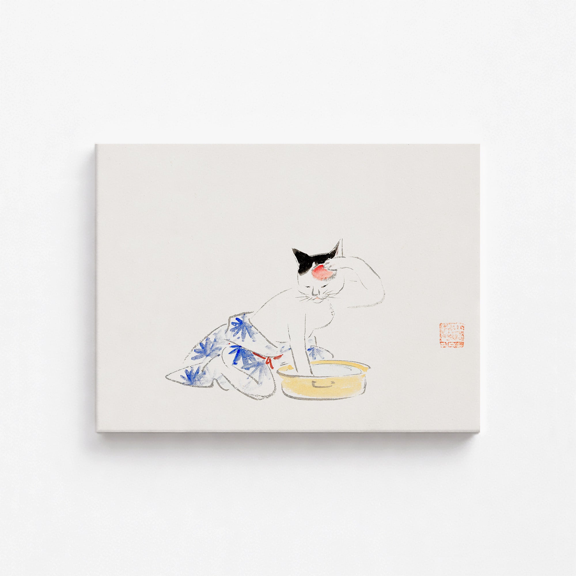 Chat (extrait de l'album de croquis d'Ichiryusai Hiroshige)