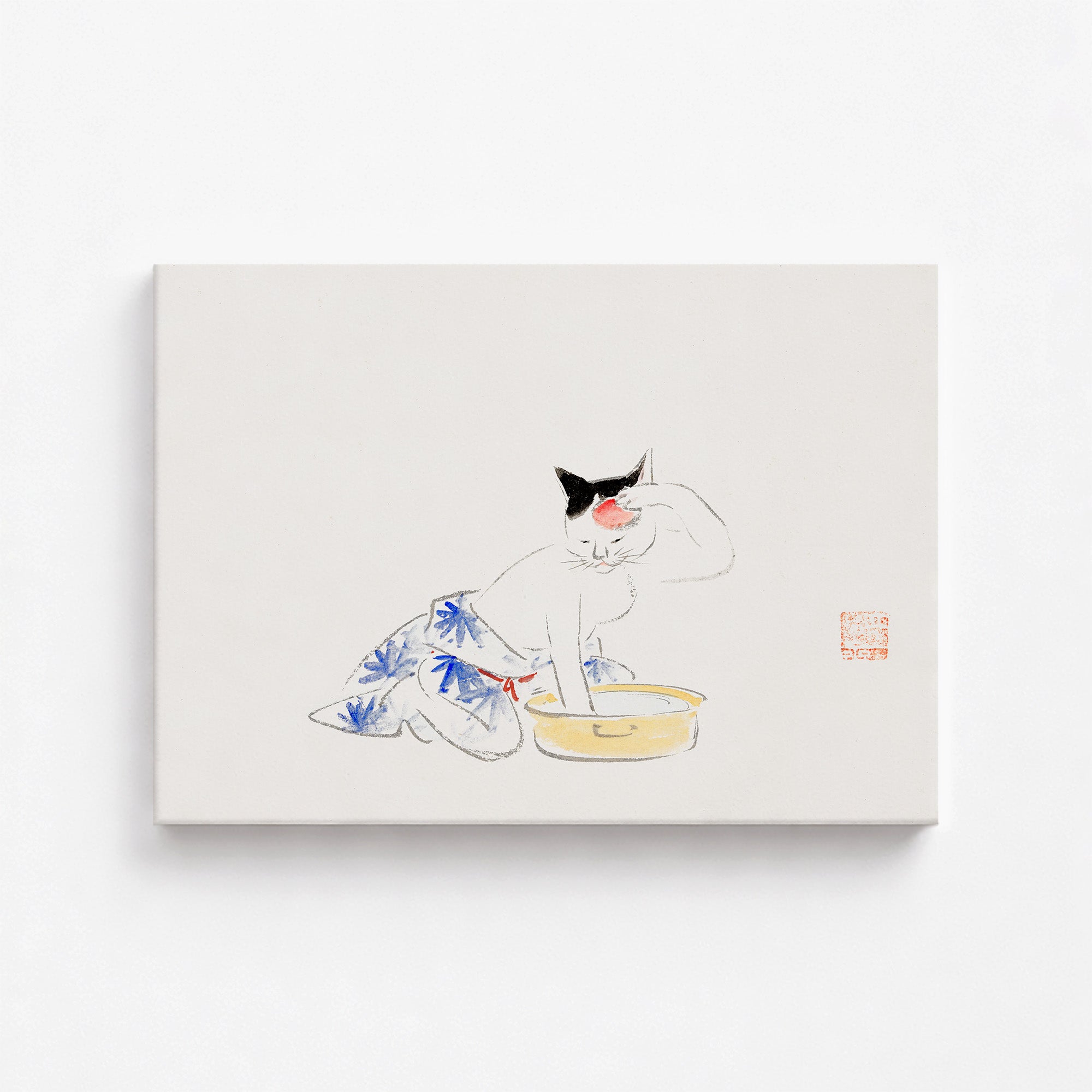 Chat (extrait de l'album de croquis d'Ichiryusai Hiroshige)