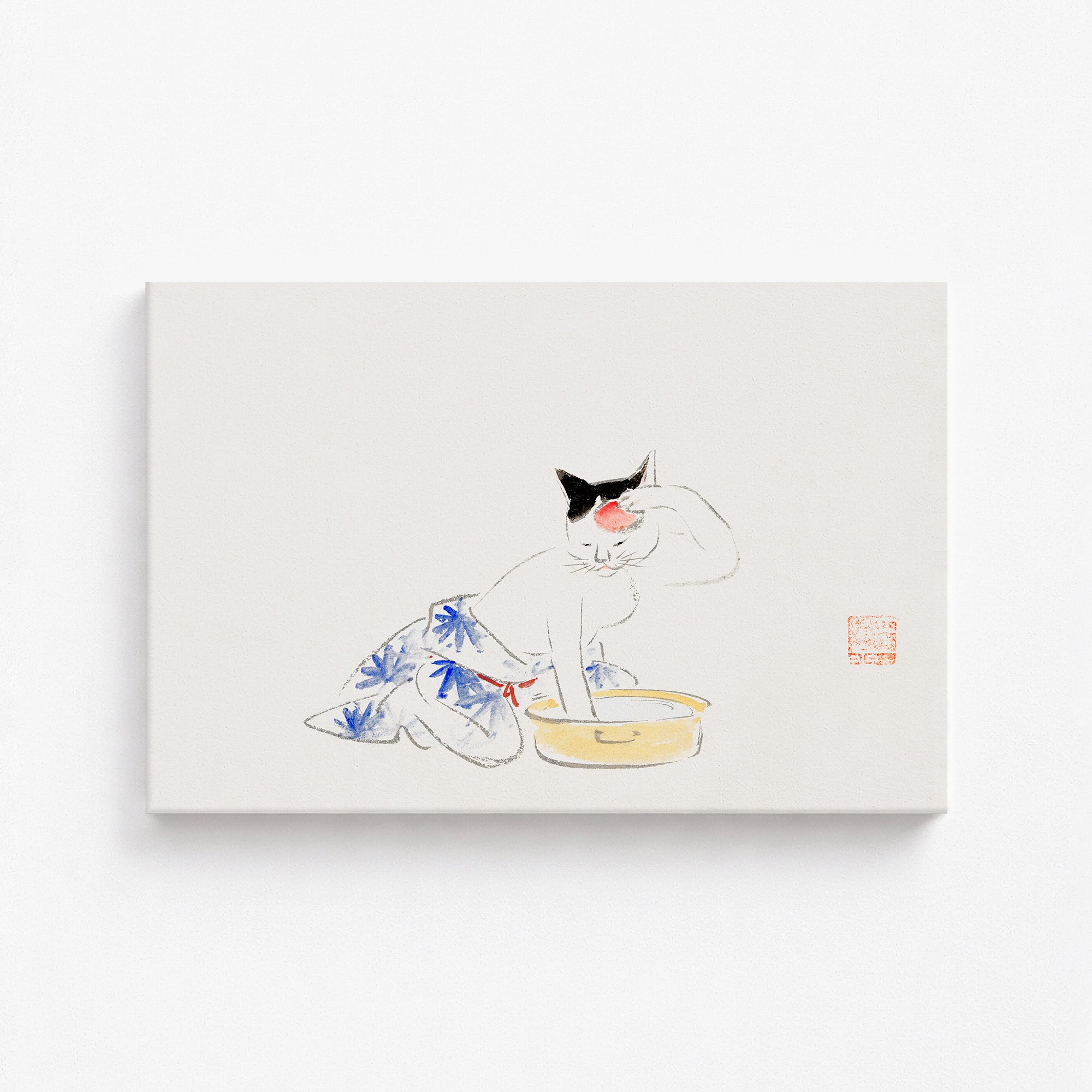 Chat (extrait de l'album de croquis d'Ichiryusai Hiroshige)