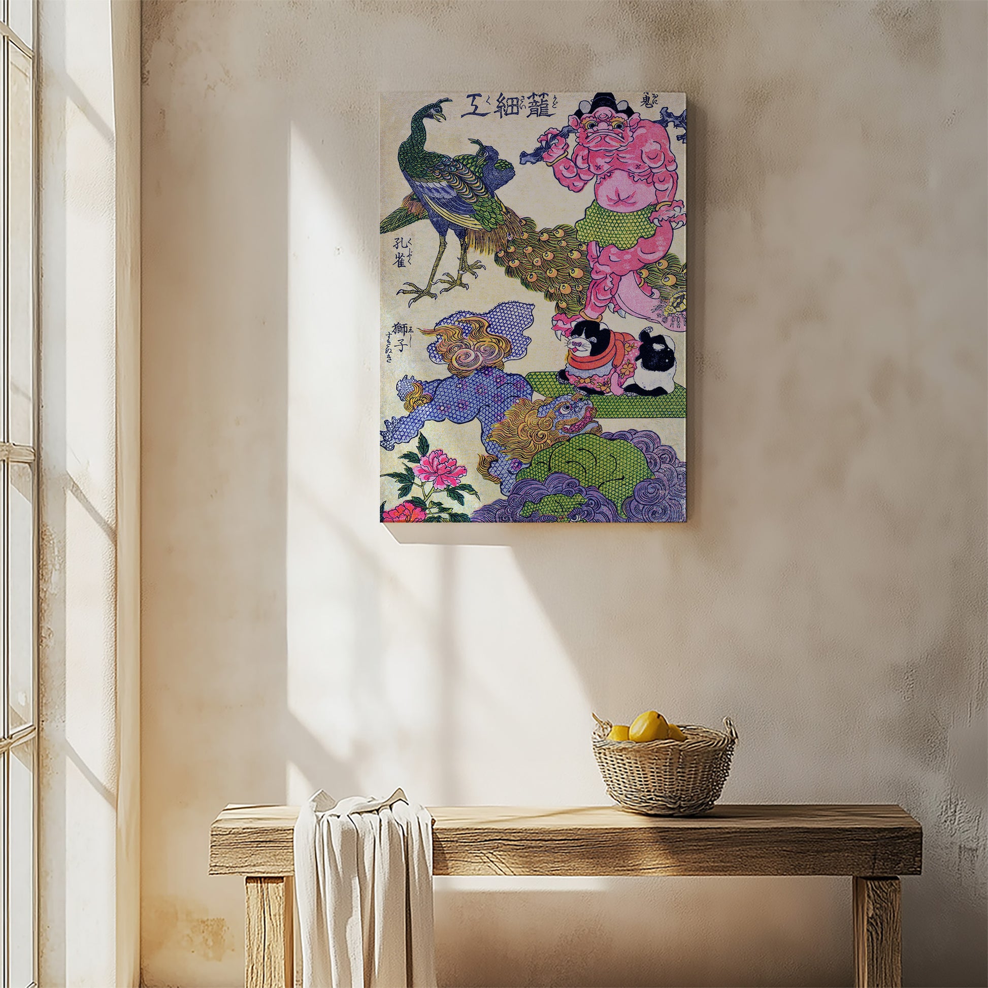 Design Concept No. 54 for Utagawa Kunisada: Kagozaiku Naniwa saikunin Ichida Shōshichirō Japanese Wall Art