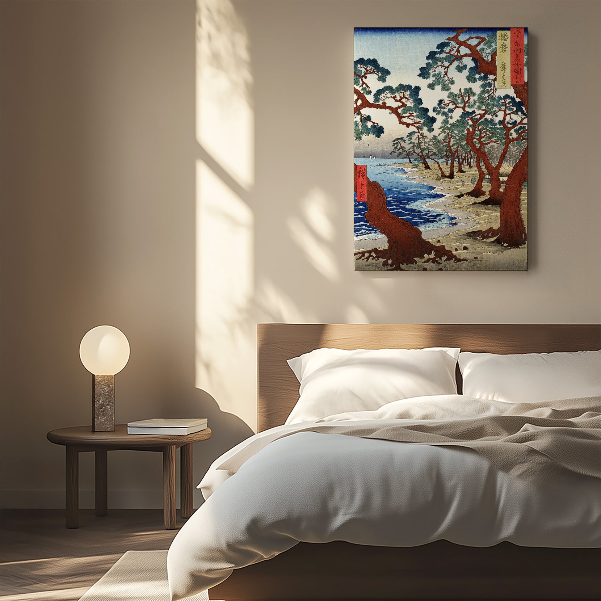 Design Concept No. 55 for Utagawa Hiroshige: Maiko Beach in Harima Province Japanese Wall Art
