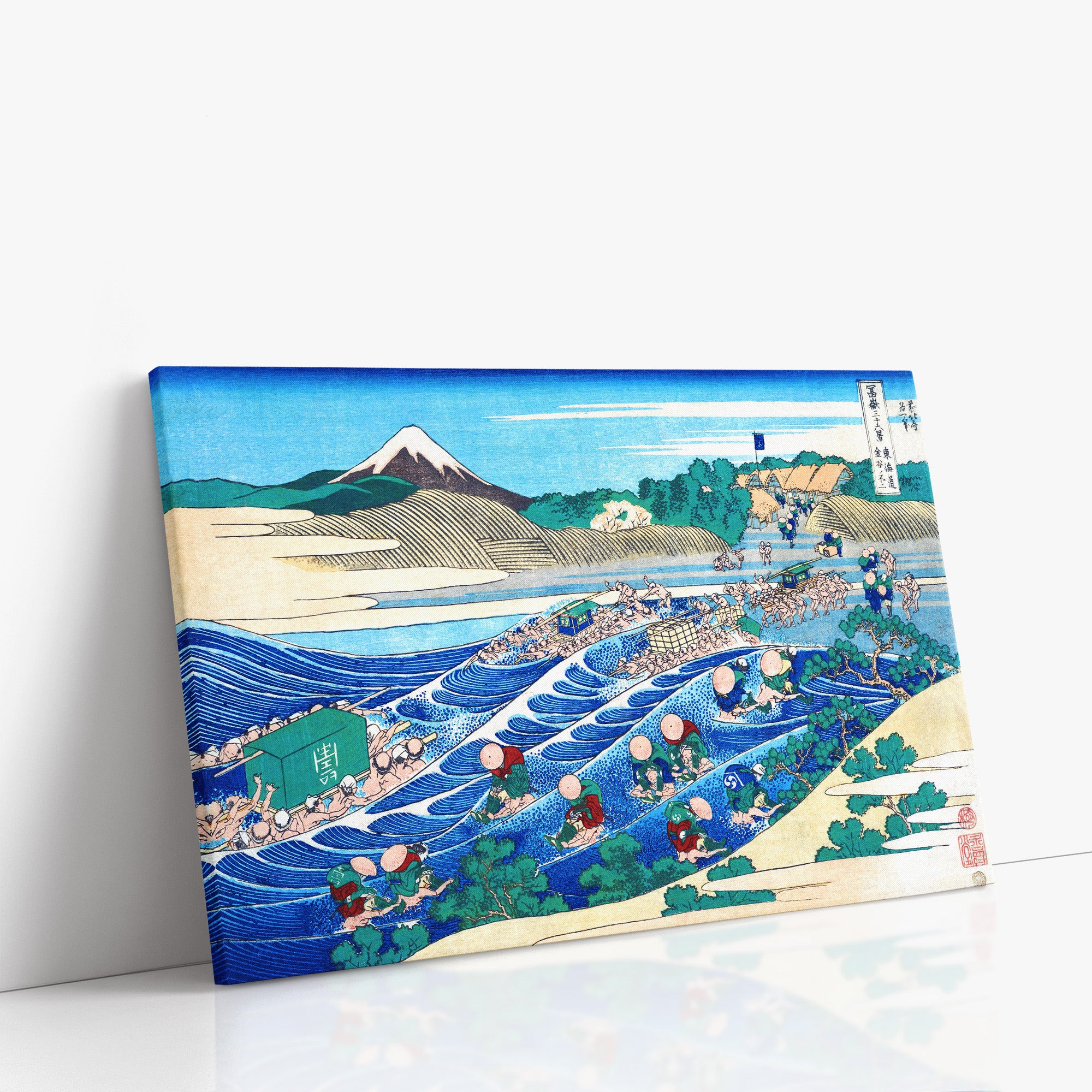 Fuji von Kanaya aus gesehen auf dem Tōkaidō