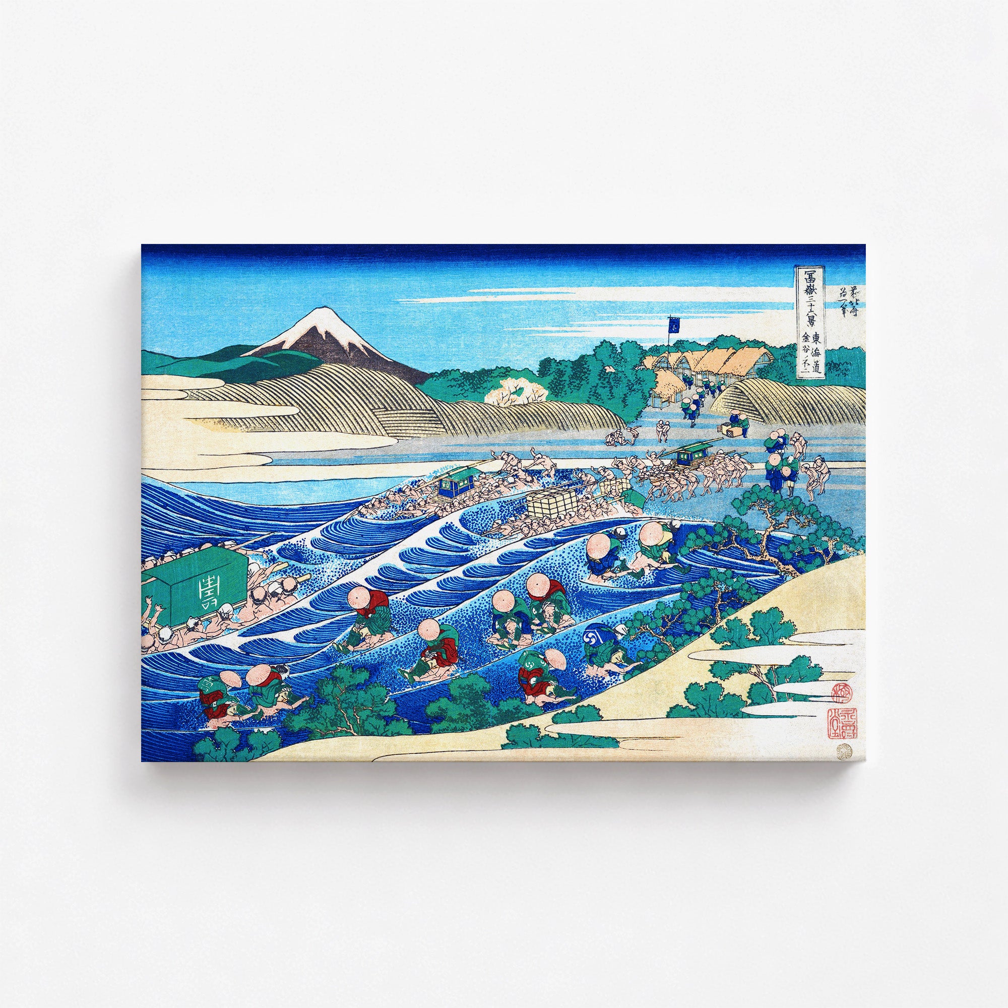 Fuji von Kanaya aus gesehen auf dem Tōkaidō