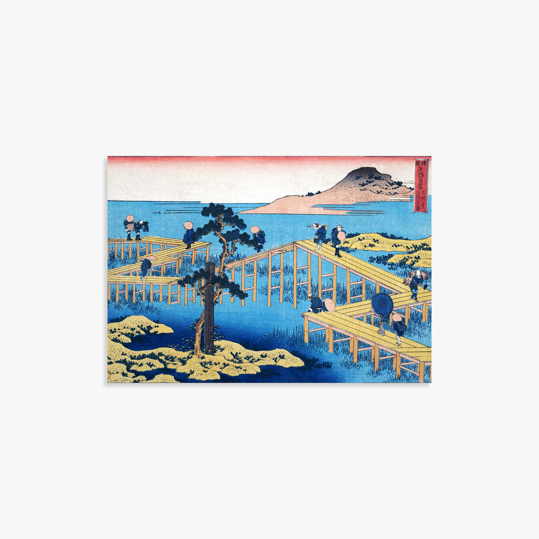 Design Concept No. 26 for Katsushika Hokusai: Ancient View of Yatsuhashi in Mikawa Province Japanese Wall Art