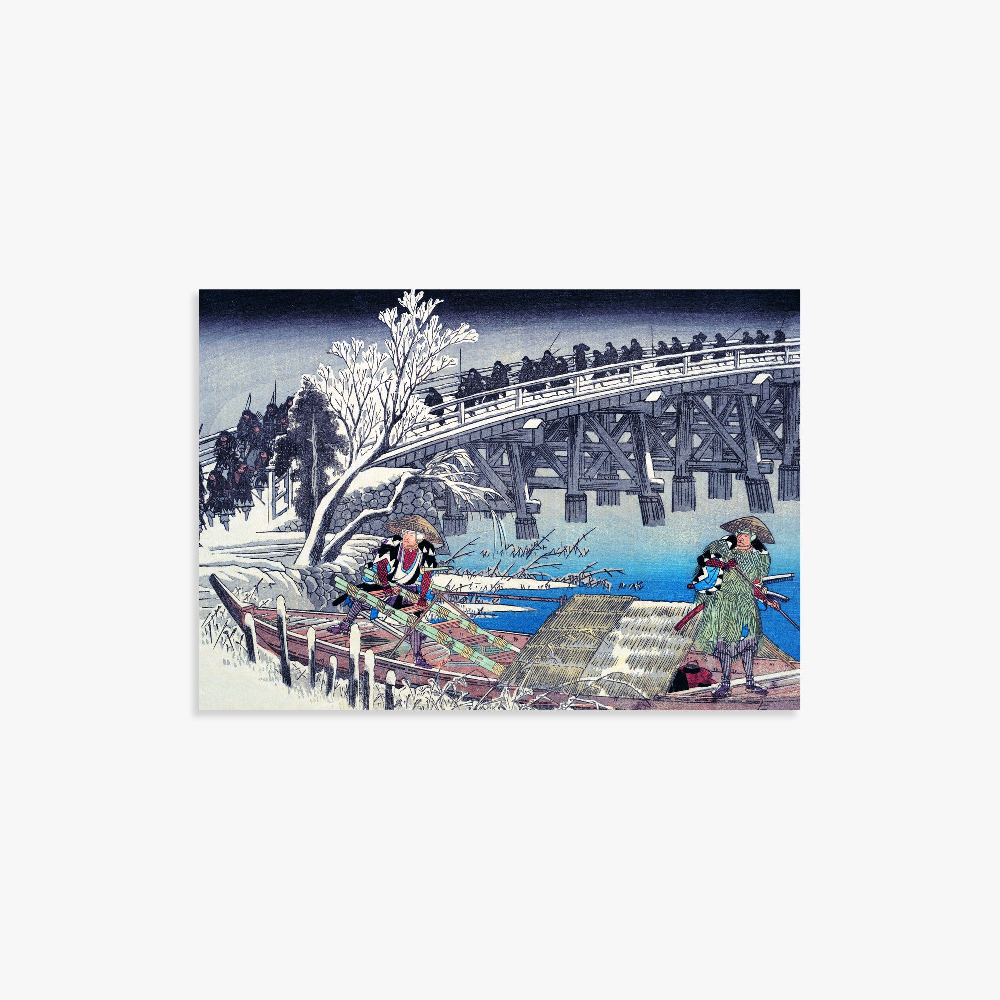Utagawa Hiroshige: Scene I in Act XI of Chushingura, 21x30cm Art Reproduction Unframed
