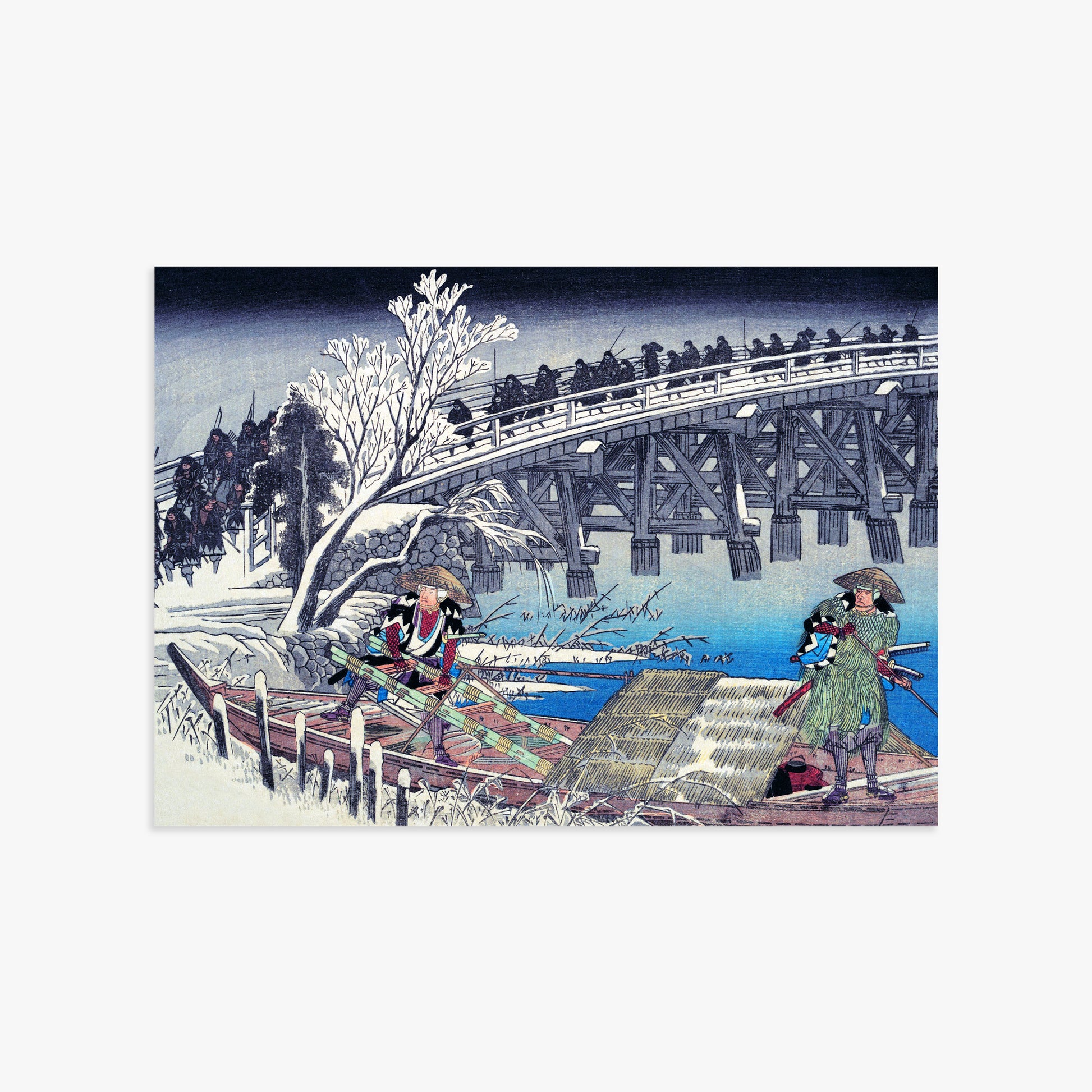 Utagawa Hiroshige: Scene I in Act XI of Chushingura, 50x70cm Art Reproduction Unframed