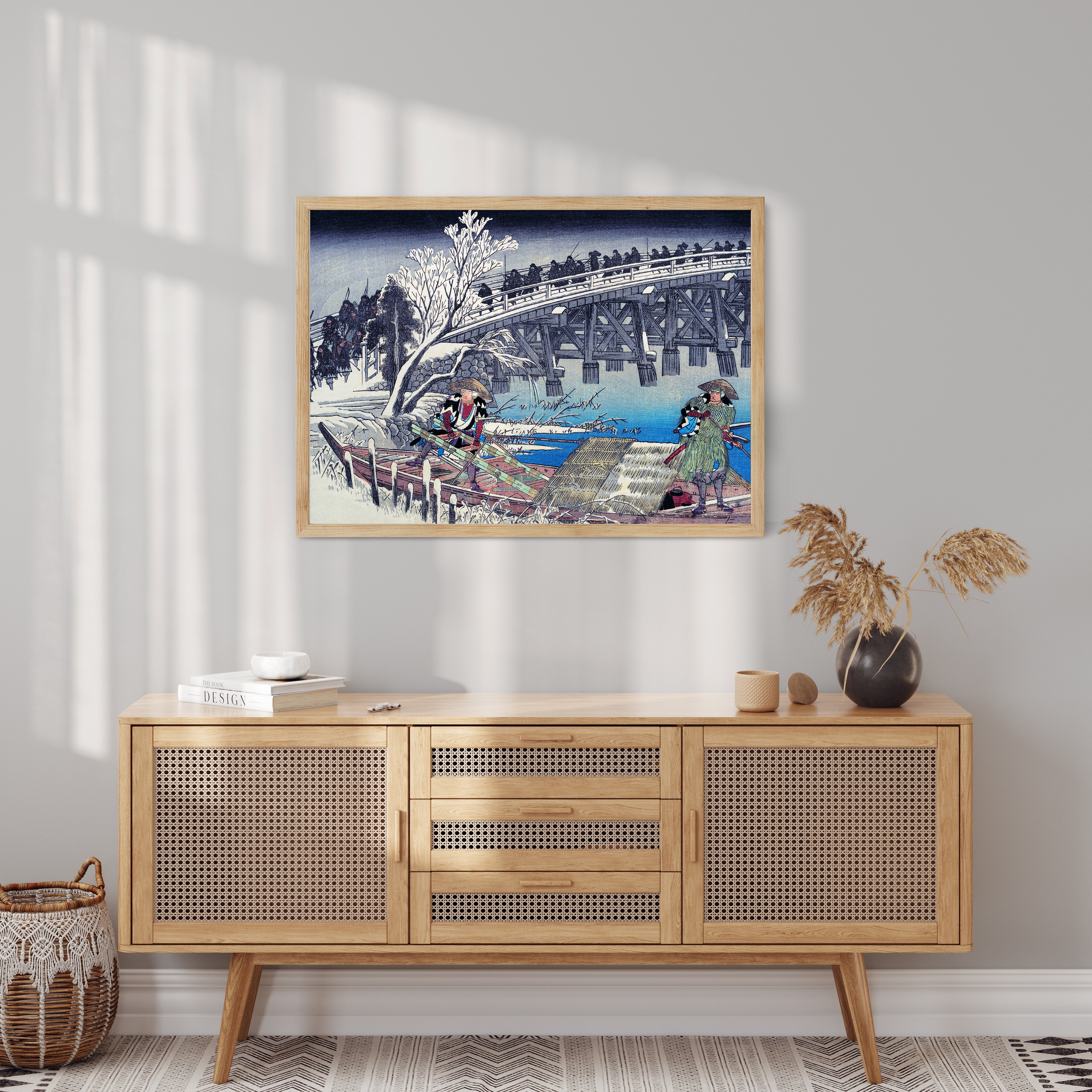 Design Concept No. 10 for Utagawa Hiroshige: Scene I in Act XI of Chushingura Japanese Wall Art
