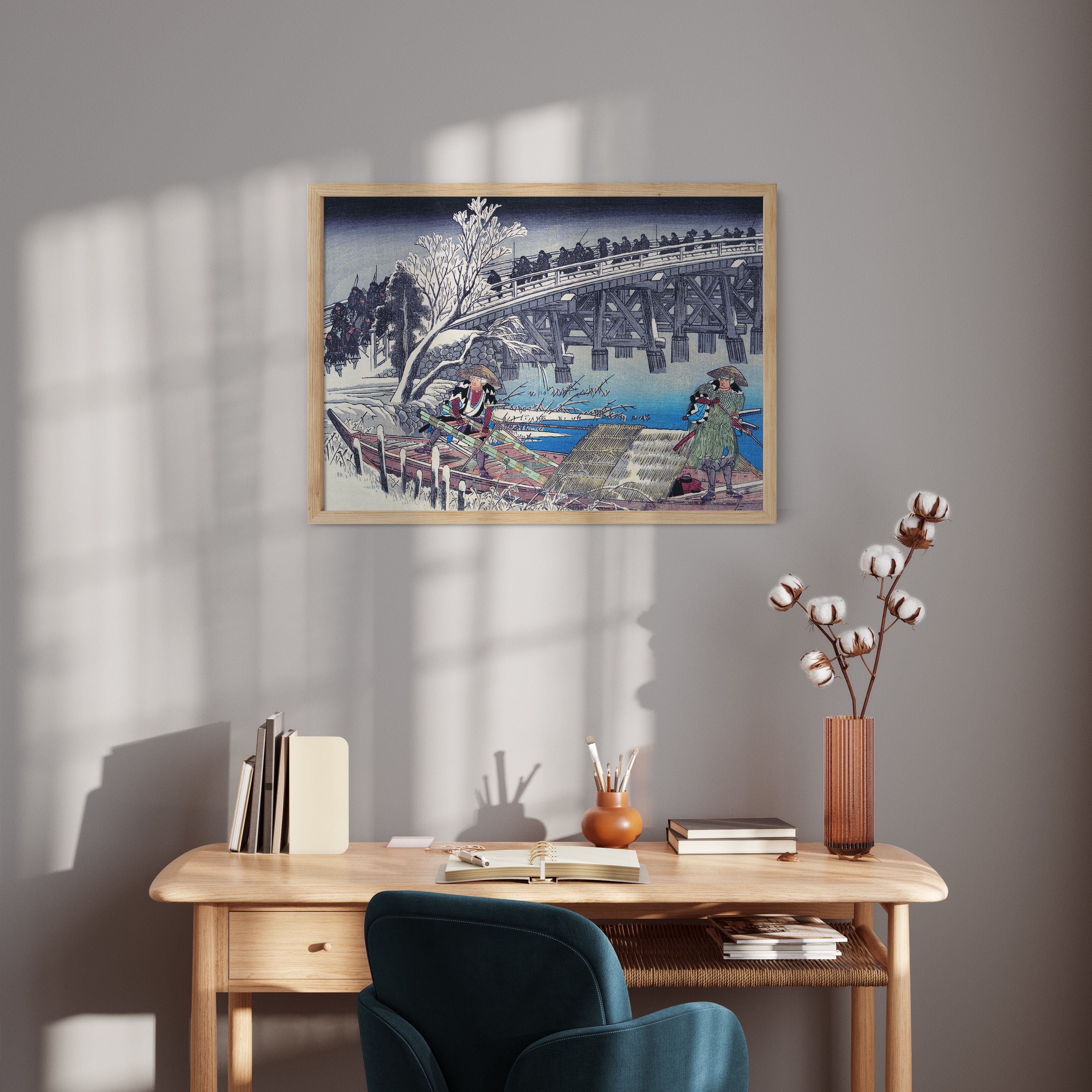 Design Concept No. 11 for Utagawa Hiroshige: Scene I in Act XI of Chushingura Japanese Wall Art